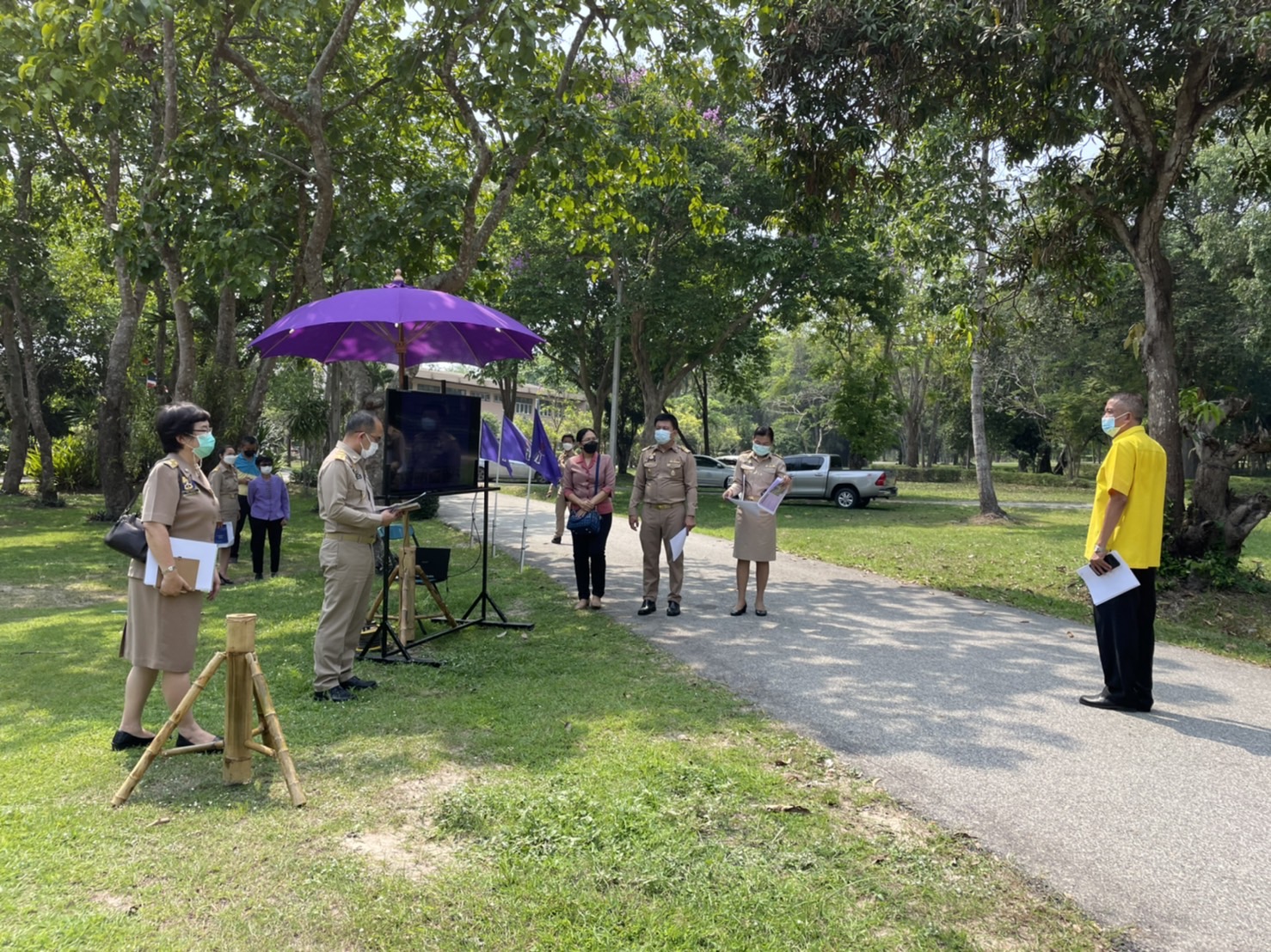 ???อพช.ตรวจติดตามงานเพื่อเตรียมความพร้อมงานเสด็จพระราชดำเนินศูนย์ศึกษาการพัฒนาเขาหินซ้อนอันเนื่องมาจากพระราชดำริ จังหวัดฉะเชิงเทรา