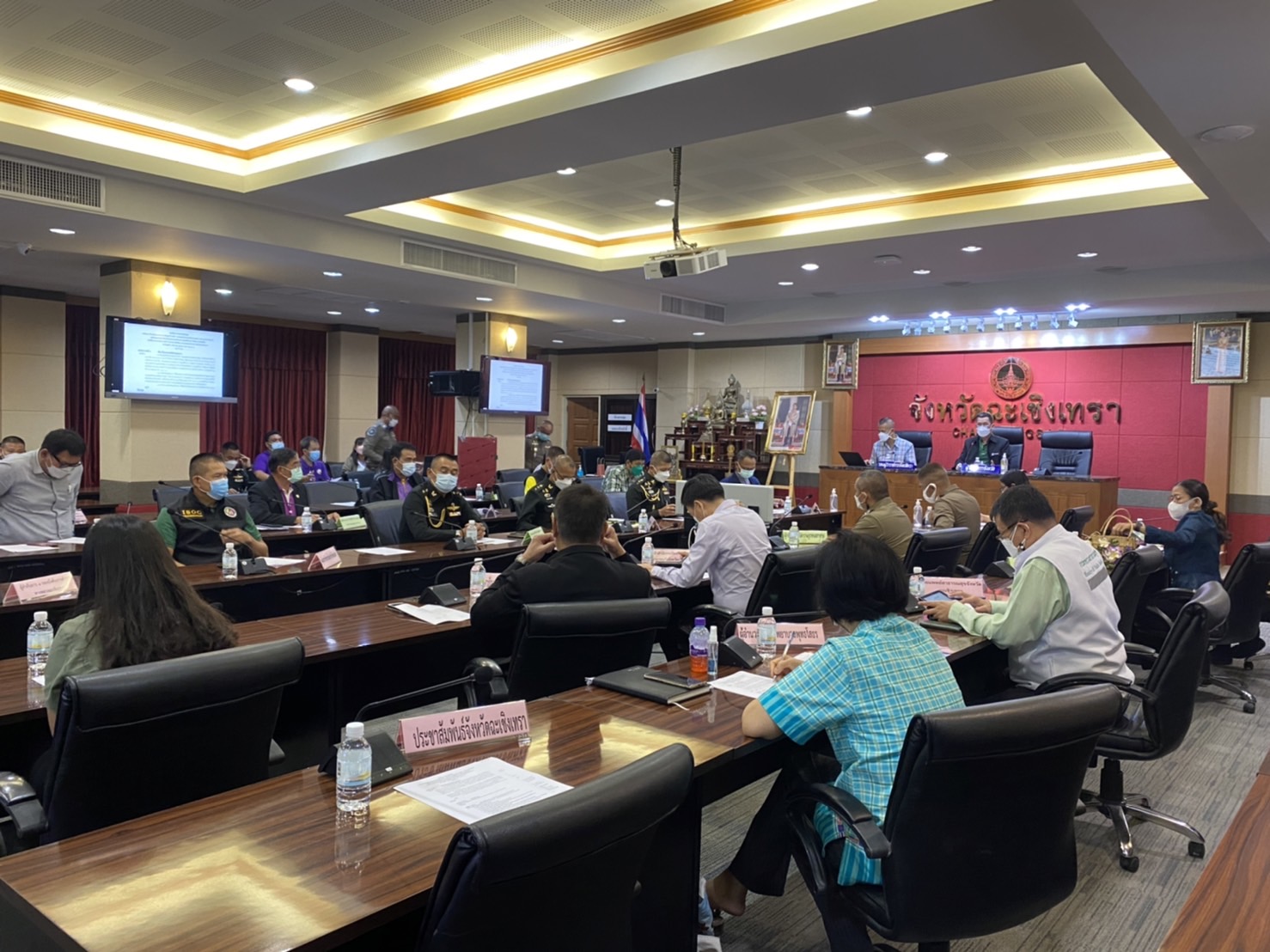 ???พช.ฉะเชิงเทรา ร่วมประชุมติดตามความพร้อมเตรียมการรับเสด็จสมเด็จพระกนิษฐาธิราชเจ้า กรมสมเด็จพระเทพรัตนราชสุดาฯ สยามบรมราชกุมารี เสด็จพระราชดำเนินไปทอดพระเนตรโครงการศูนย์ศึกษาการพัฒนาเขาหินซ้อนอันเนื่องมาจากพระราชดำริ