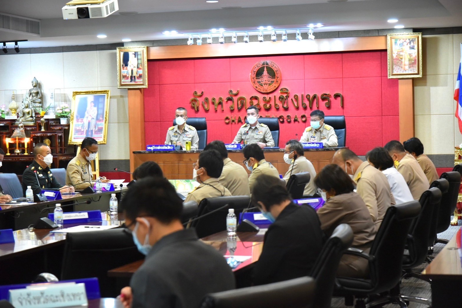 ???130 ปี กระทรวงมหาดไทย ? ฉะเชิงเทรา : แม่น้ำบางปะกงแหล่งชีวิต พระศักดิ์สิทธิ์หลวงพ่อโสธร พระยาศรีสุนทรปราชญ์ภาษาไทย เขาอ่างฤาไนป่าสมบูรณ์ ? ? ???‍?พช.ฉะเชิงเทรา ร่วมประชุมหัวหน้าส่วนราชการจังหวัดฉะเชิงเทรา ครั้งที่ 5 ประจำปี 2565