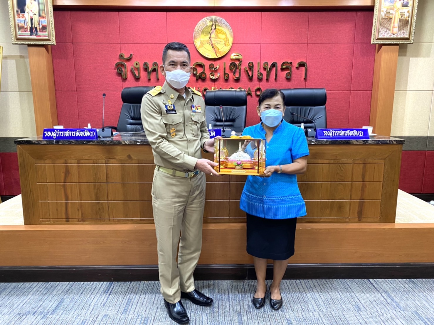 ???130 ปี กระทรวงมหาดไทย ? ฉะเชิงเทรา : แม่น้ำบางปะกงแหล่งชีวิต พระศักดิ์สิทธิ์หลวงพ่อโสธร พระยาศรีสุนทรปราชญ์ภาษาไทย เขาอ่างฤาไนป่าสมบูรณ์ ? ? ???‍?พช.ฉะเชิงเทรา ร่วมประชุมหัวหน้าส่วนราชการจังหวัดฉะเชิงเทรา ครั้งที่ 5 ประจำปี 2565