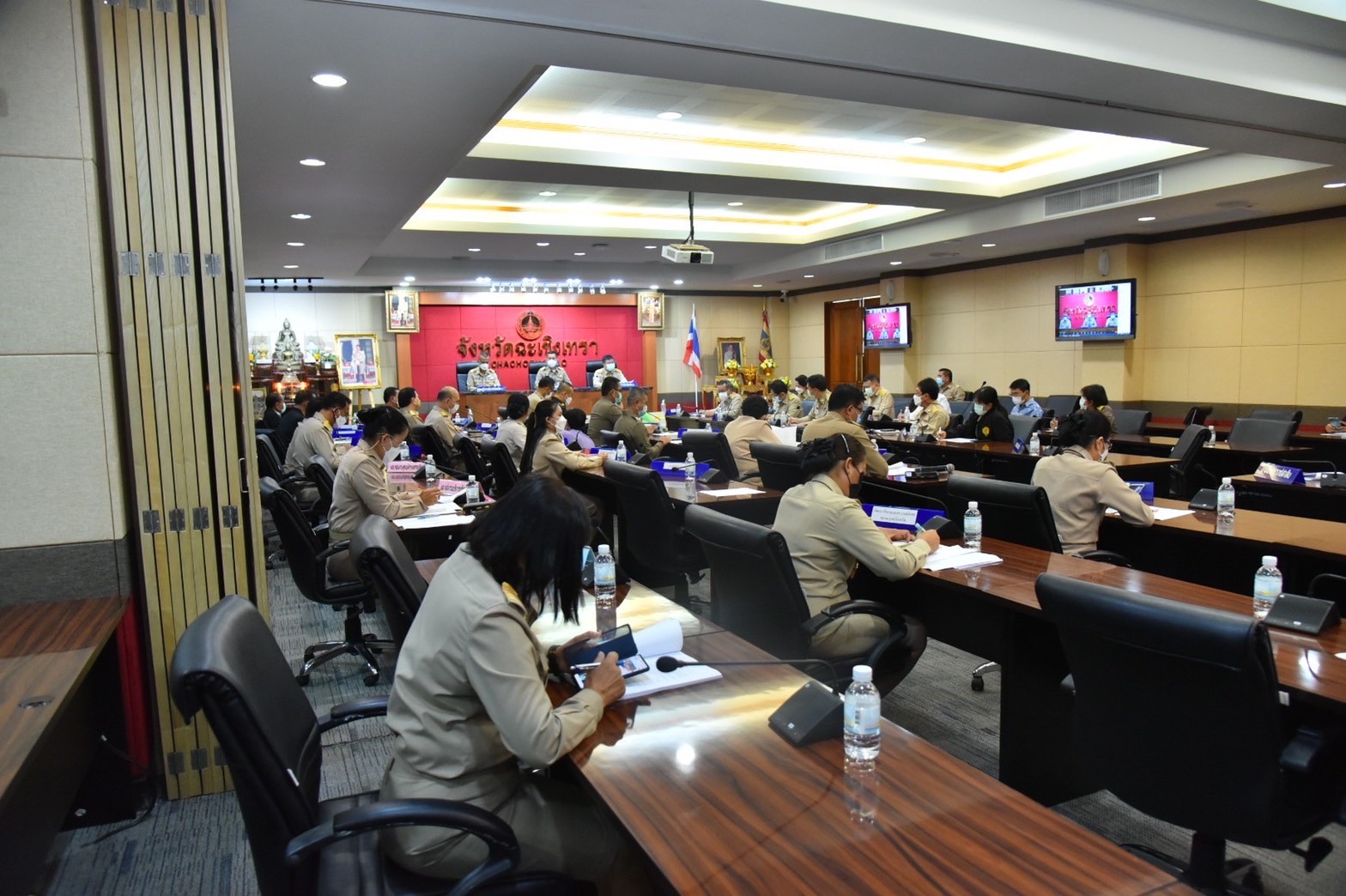 ???130 ปี กระทรวงมหาดไทย ? ฉะเชิงเทรา : แม่น้ำบางปะกงแหล่งชีวิต พระศักดิ์สิทธิ์หลวงพ่อโสธร พระยาศรีสุนทรปราชญ์ภาษาไทย เขาอ่างฤาไนป่าสมบูรณ์ ? ? ???‍?พช.ฉะเชิงเทรา ร่วมประชุมหัวหน้าส่วนราชการจังหวัดฉะเชิงเทรา ครั้งที่ 5 ประจำปี 2565