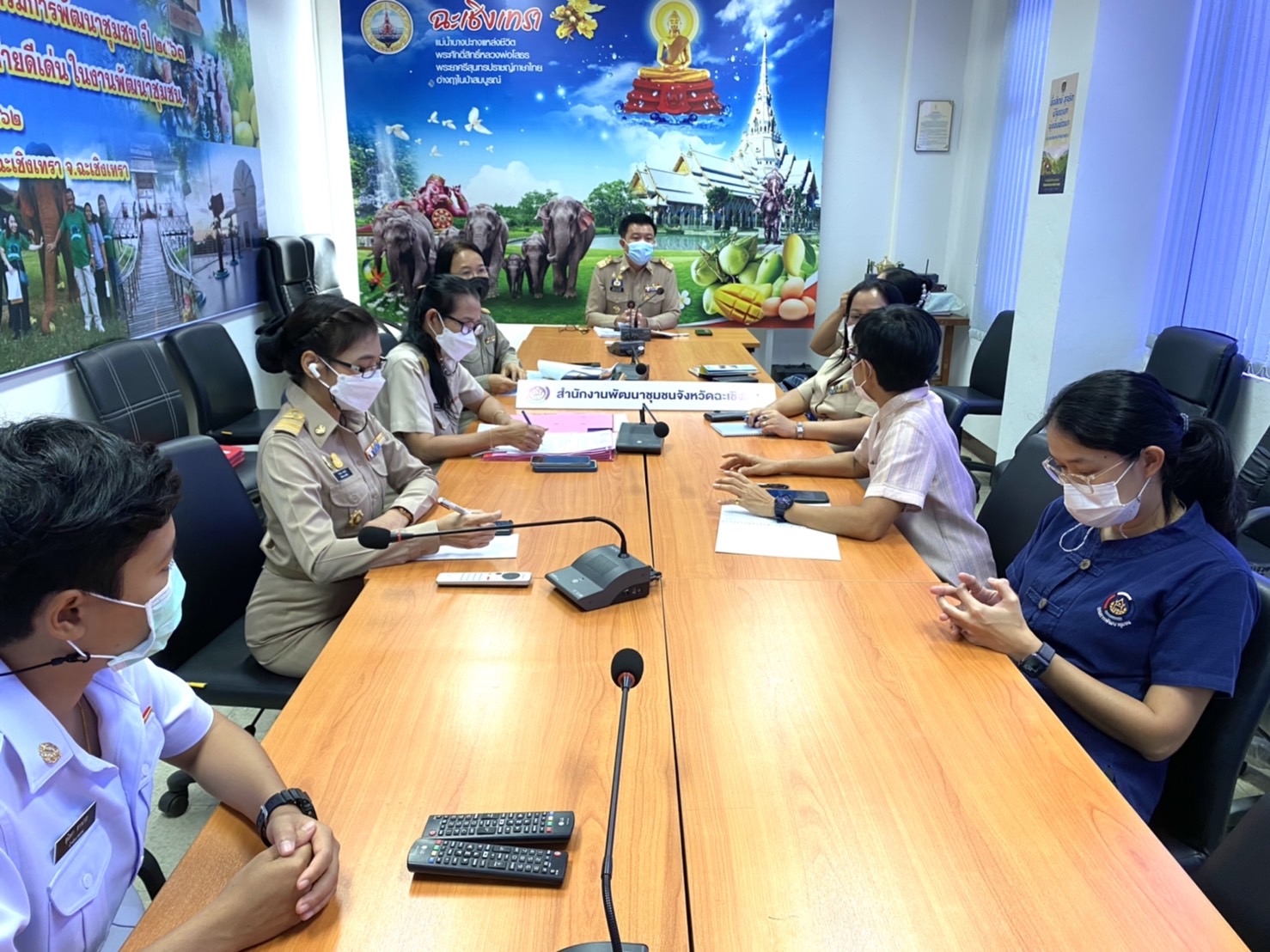 ?‍???พช.ฉะเชิงเทรา : ร่วมรับฟังการประชุมกรมการพัฒนาชุมชน ครั้งที่ 5/2565 ผ่านระบบ Video Conference