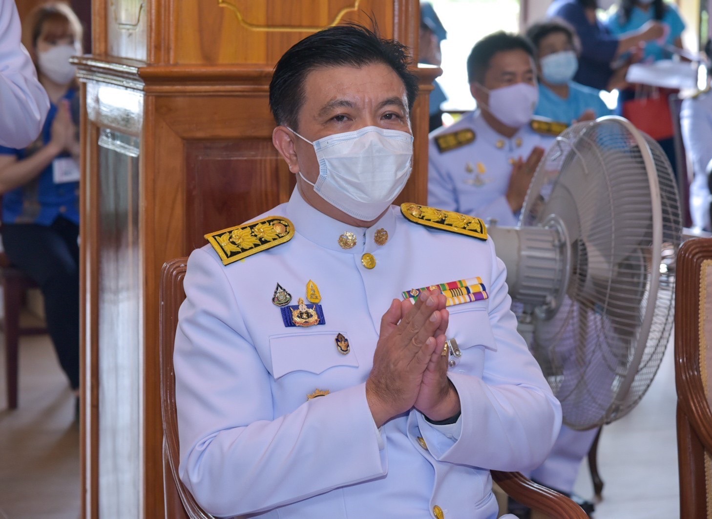 ???130 ปี กระทรวงมหาดไทย ? ฉะเชิงเทรา : แม่น้ำบางปะกงแหล่งชีวิต พระศักดิ์สิทธิ์หลวงพ่อโสธร พระยาศรีสุนทรปราชญ์ภาษาไทย เขาอ่างฤาไนป่าสมบูรณ์ ? ? ??‍??พช.ฉะเชิงเทรา จัดโครงการ “90 พรรษา 999 สมทบทุนศรัทธา ทุนปัญญา กองทุนแม่ของแผ่นดิน ทุนตั้งต้นแห่งความดีงาม ในโอกาสที่ สมเด็จพระนางเจ้าสิริกิติ์ พระบรมราชินีนาถ พระบรมราชชนนีพันปีหลวง ทรงพระกรุณาโปรดเกล้าฯ พระราชทานเงินจากพระปัญญาวิสุทธิโมลี ถวายให้กองทุนแม่ของแผ่นดินหมู่บ้านภูเขาทอง และพิธีทอดผ้าป่าการกุศล สมทบกองทุนแม่ของแผ่นดินฯ ในงานทำบุญอายุวัฒนมงคลครบ 51 ปี พระปัญญาวิสุทธิโมลี เจ้าคณะจังหวัดลพบุรี (ธรรมยุต) เจ้าอาวาสวัดพระนางจามเทวี และผู้รักษาการแทนเจ้าอาวาสวัดโพนงาม