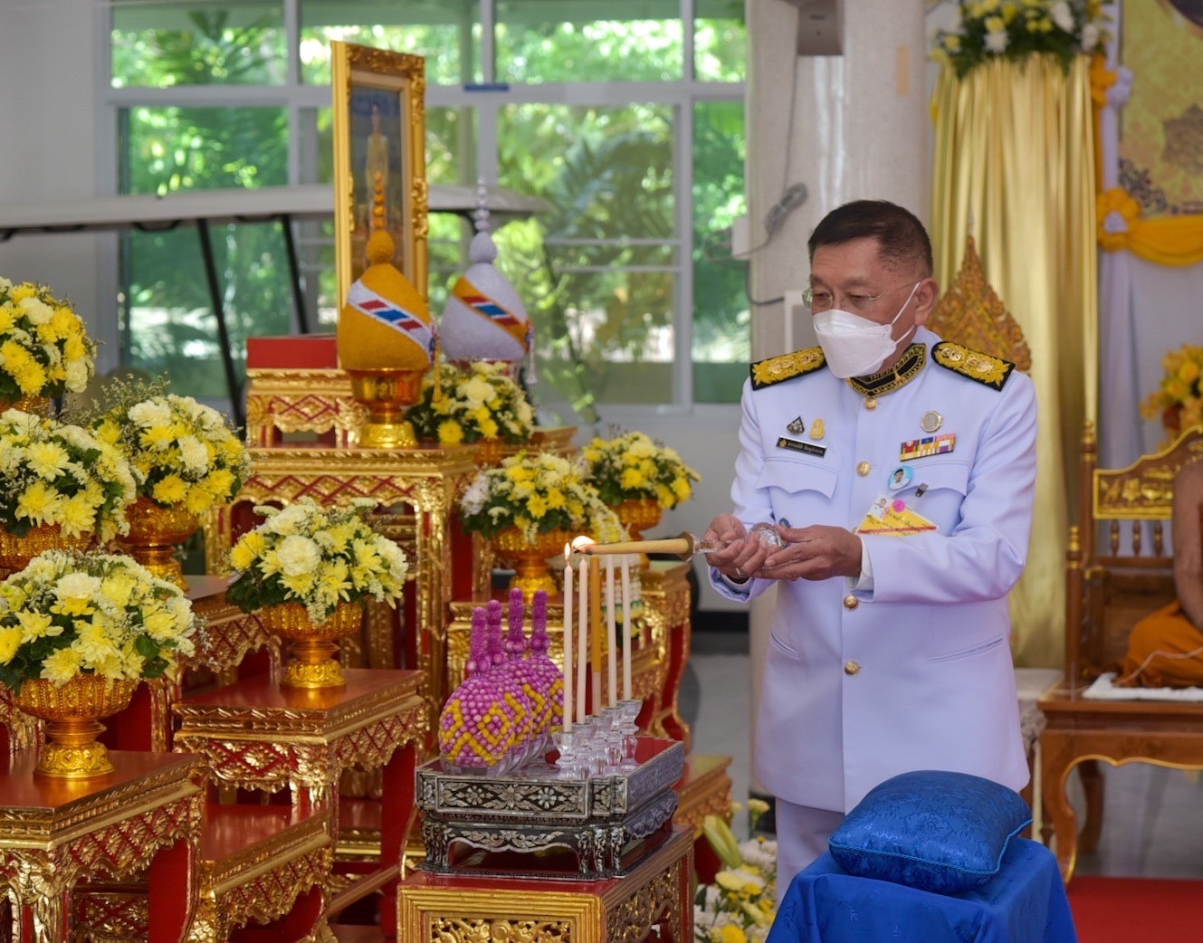 ??พช.ฉะเชิงเทรา ร่วมพิธีเชิญสัญญาบัตร พัดยศ และผ้าไตร ถวายแด่พระราชมงคลวชิรโสภิต (ขันธ์ สิริวณฺโณ)