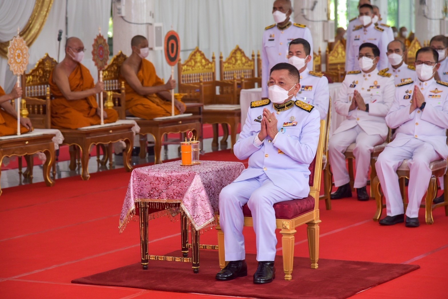 ??พช.ฉะเชิงเทรา ร่วมพิธีเชิญสัญญาบัตร พัดยศ และผ้าไตร ถวายแด่พระราชมงคลวชิรโสภิต (ขันธ์ สิริวณฺโณ)