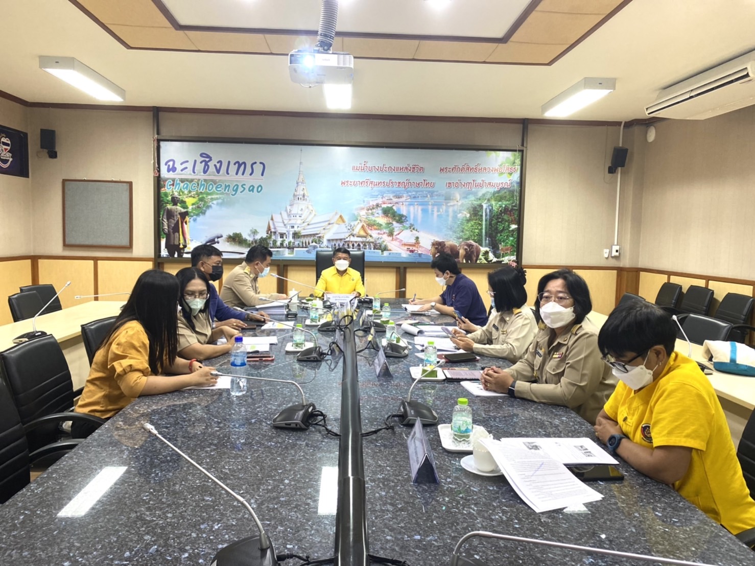 ??พช.ฉะเชิงเทรา ร่วมประเมินผลการดำเนินงานโครงการพัฒนาชุมชนใสสะอาด “ดีเด่น” ประจำปีงบประมาณ พ.ศ.2565 ระดับเขตตรวจราชการที่ 8 กลุ่มจังหวัดภาคตะวันออก 1