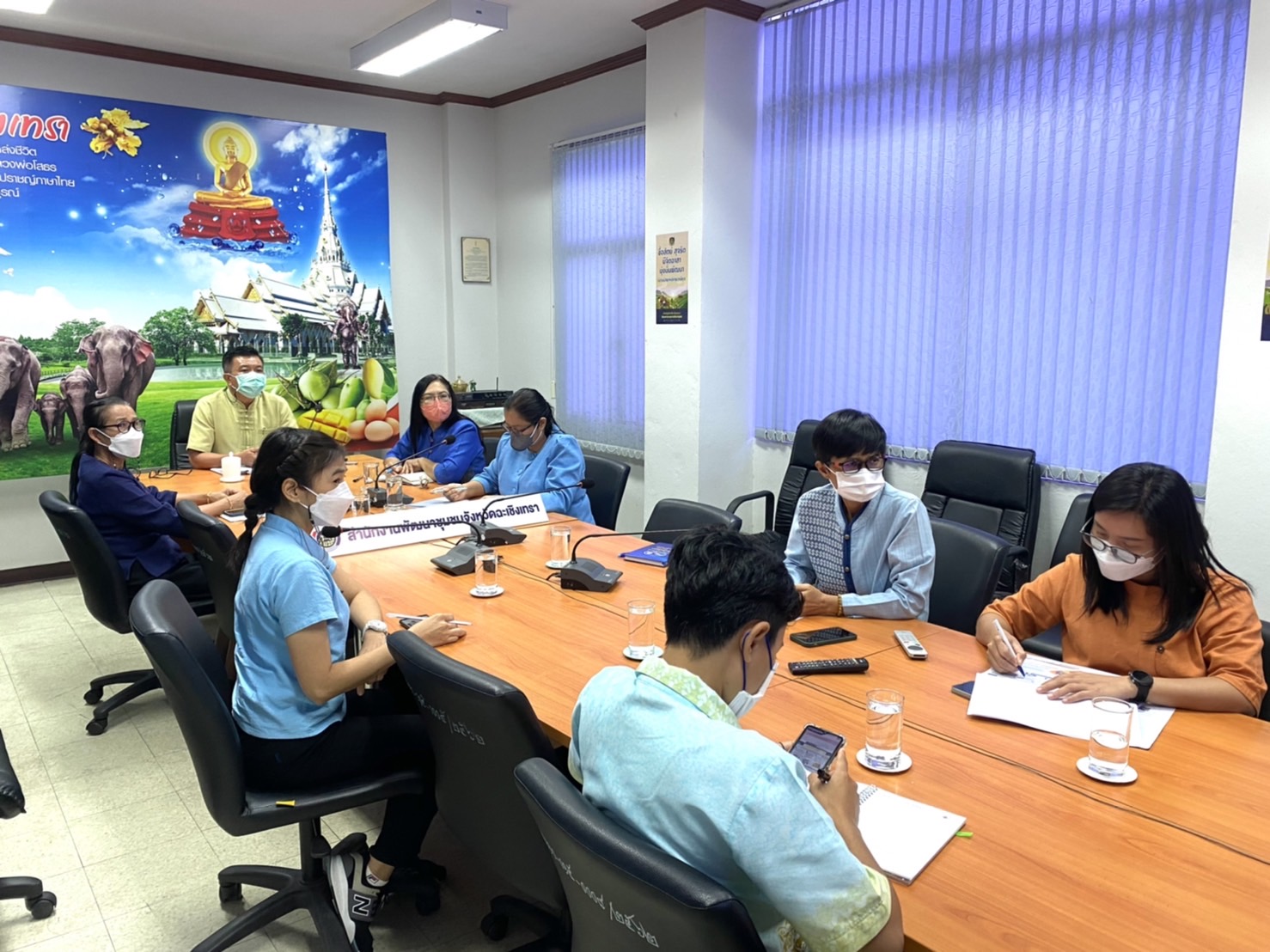 ???130 ปี กระทรวงมหาดไทย ? ฉะเชิงเทรา :แม่น้ำบางปะกงแหล่งชีวิต พระศักดิ์สิทธิ์หลวงพ่อโสธร พระยาศรีสุนทรปราชญ์ภาษาไทย เขาอ่างฤาไนป่าสมบูรณ์ ? ? ??พช.ฉะเชิงเทรา ร่วมประชุมกรมการพัฒนาชุมชนกรมการพัฒนาชุม ครั้งที่ 8/2565 ผ่านระบบวีดีทัศน์ทางไกล (Video Conference)