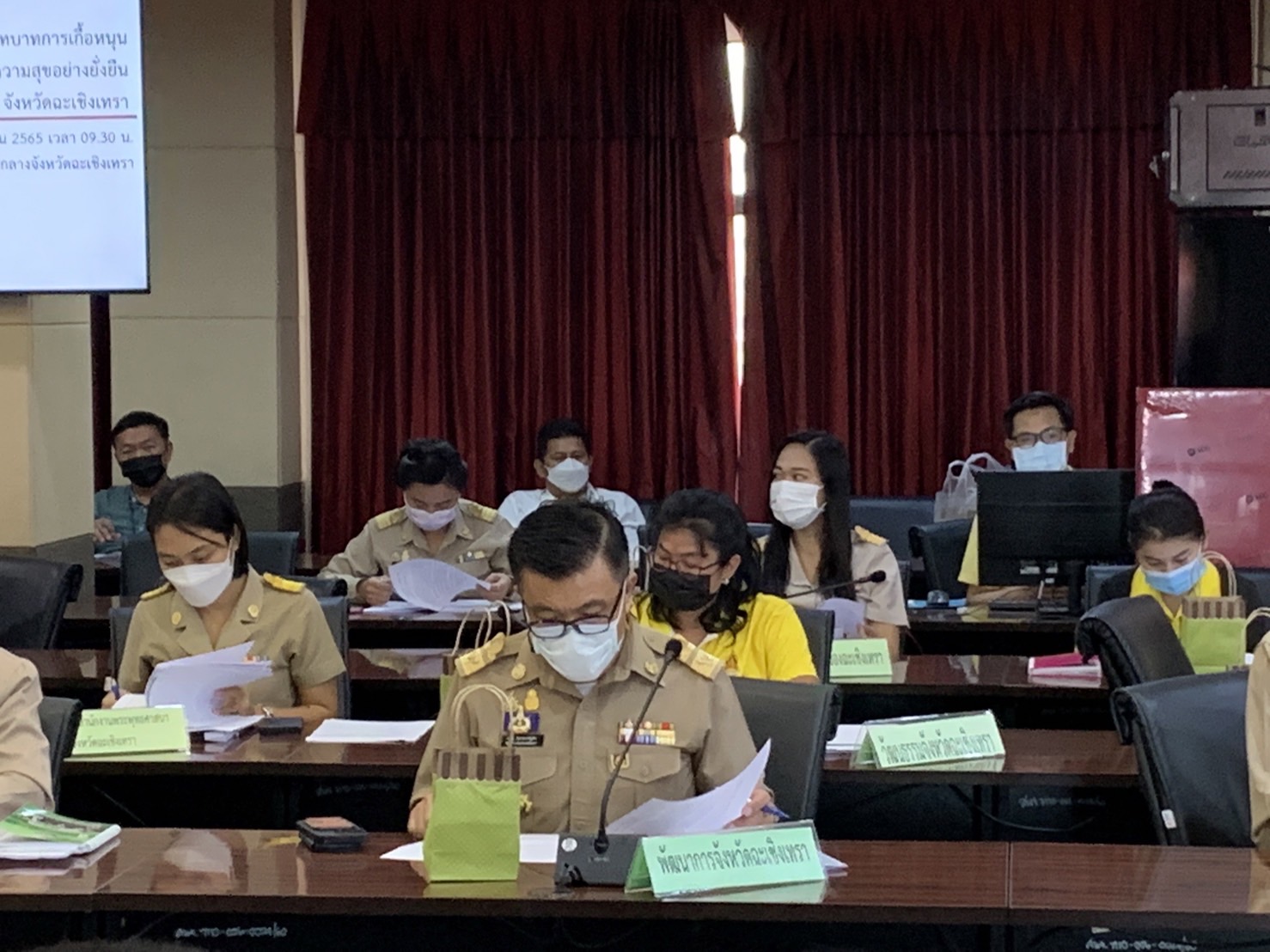 ???130 ปี กระทรวงมหาดไทย ? ฉะเชิงเทรา :แม่น้ำบางปะกงแหล่งชีวิต พระศักดิ์สิทธิ์หลวงพ่อโสธร พระยาศรีสุนทรปราชญ์ภาษาไทย เขาอ่างฤาไนป่าสมบูรณ์ ? ? ??ฉะเชิงเทรา ขับเคลื่อนบทบาทการเกื้อหนุนระหว่างวัดและชุมชนให้มีความสุขอย่างยั่งยืน