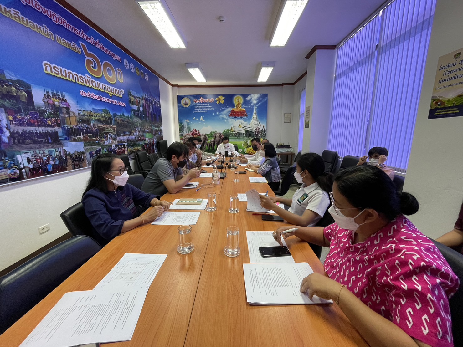 พช.ฉะเชิงเทรา จัดประชุมคณะทำงานฝ่ายจัดแผนผังสถานที่ออกร้านแสดงนิทรรศการของส่วนราชการ หน่วยงานรัฐวิสาหกิจ ในงานนมัสการหลวงพ่อโสธรและงานประจำปีจังหวัดฉะเชิงเทรา พ.ศ.2565