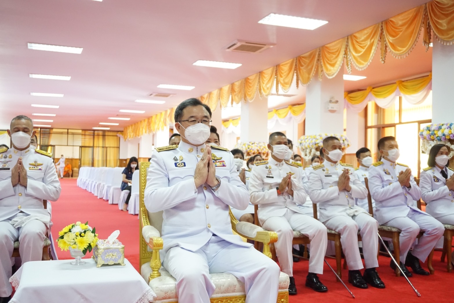 พช.ฉะเชิงเทรา ร่วมงานพิธีทอดผ้าป่าสนับสนุนโครงการทุนเล่าเรียนหลวงสำหรับพระสงฆ์ไทย ประจำปี 2565