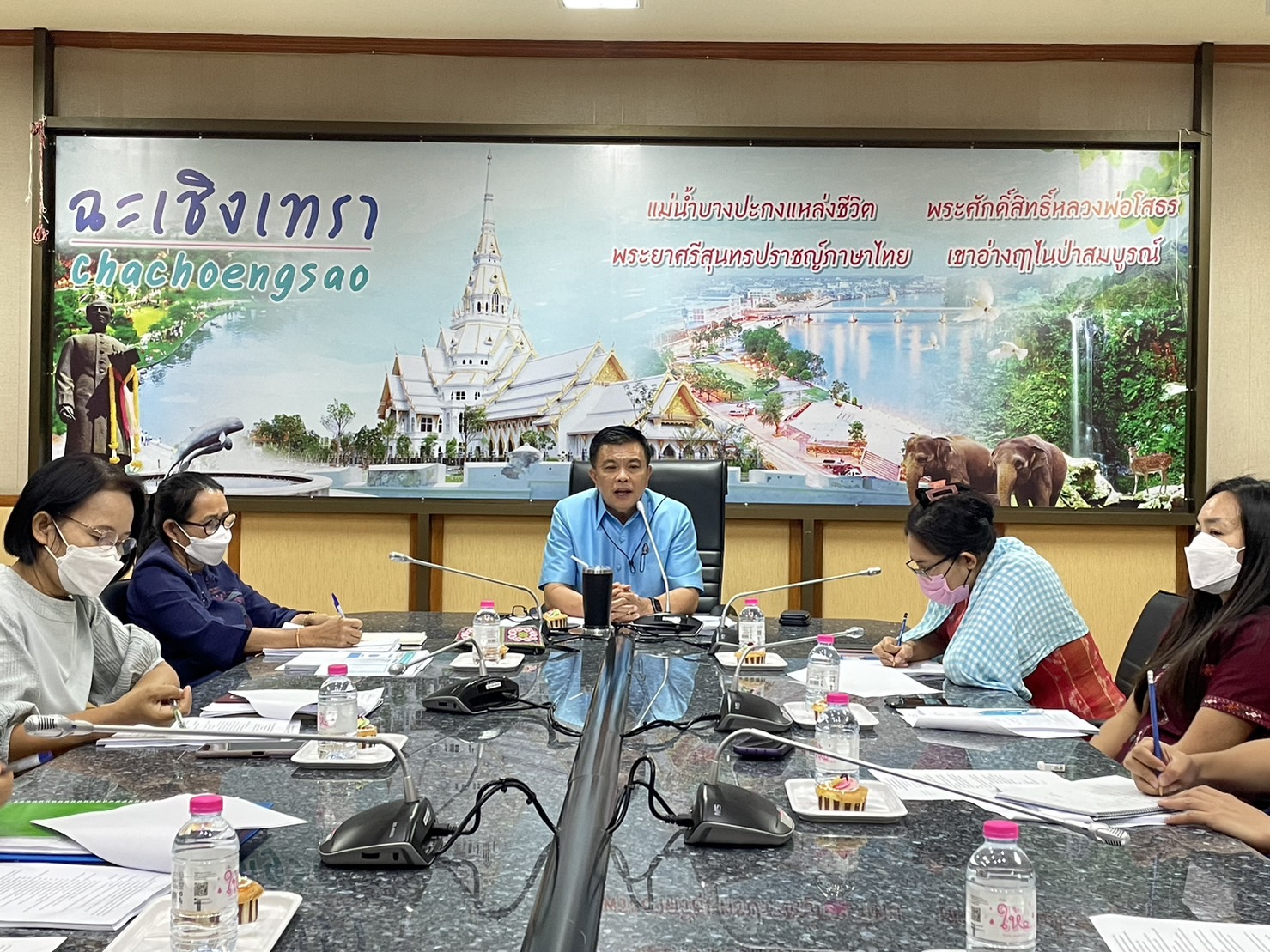 ?️??‍?พช.ฉะเชิงเทราประชุมผู้อำนวยการกลุ่มงาน นักวิชาการพัฒนาชุมชน และเจ้าหน้าที่พัฒนาชุมชนจังหวัดฉะเชิงเทรา ครั้งที่ 11/2565