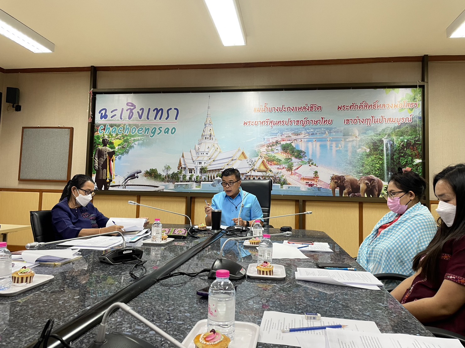 ?️??‍?พช.ฉะเชิงเทราประชุมผู้อำนวยการกลุ่มงาน นักวิชาการพัฒนาชุมชน และเจ้าหน้าที่พัฒนาชุมชนจังหวัดฉะเชิงเทรา ครั้งที่ 11/2565