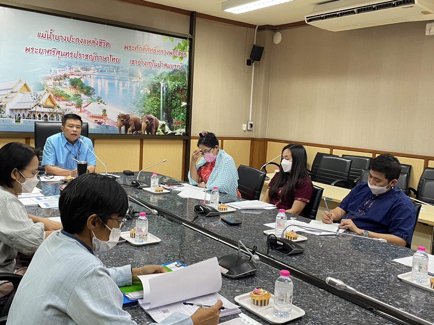 ?️??‍?พช.ฉะเชิงเทราประชุมผู้อำนวยการกลุ่มงาน นักวิชาการพัฒนาชุมชน และเจ้าหน้าที่พัฒนาชุมชนจังหวัดฉะเชิงเทรา ครั้งที่ 11/2565