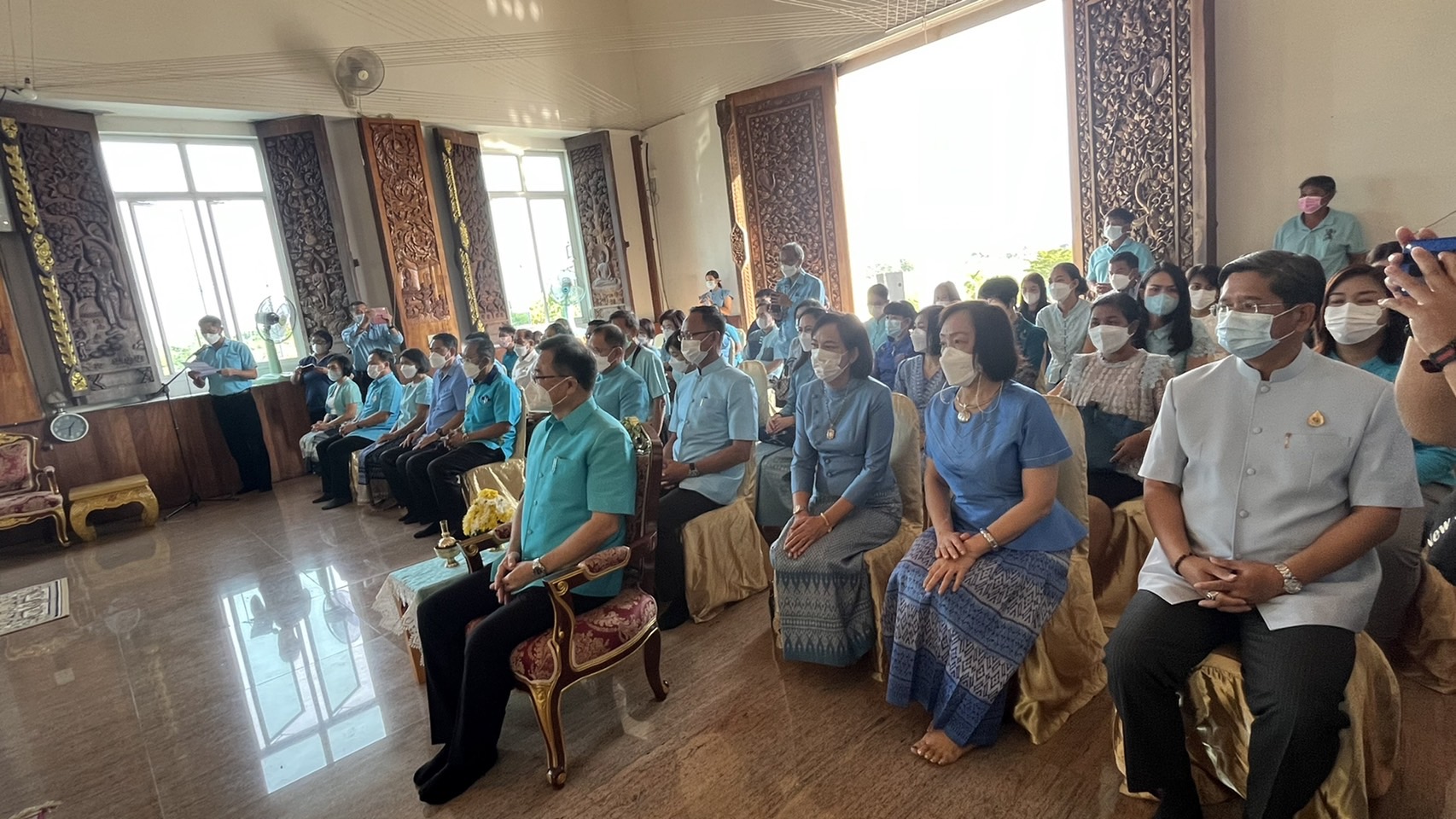 ???พช.ฉะเชิงเทรา ร่วมฟังเทศน์บทพระธรรมเทศนาเฉลิมพระธรรมบารมีใน “ อุภินนมัตถจรกถา” เฉลิมพระธรรมบารมีสมเด็จพระนางเจ้าสิริกิติ์ พระบรมราชินีนาถ พระบรมราชชนนีพันปีหลวง