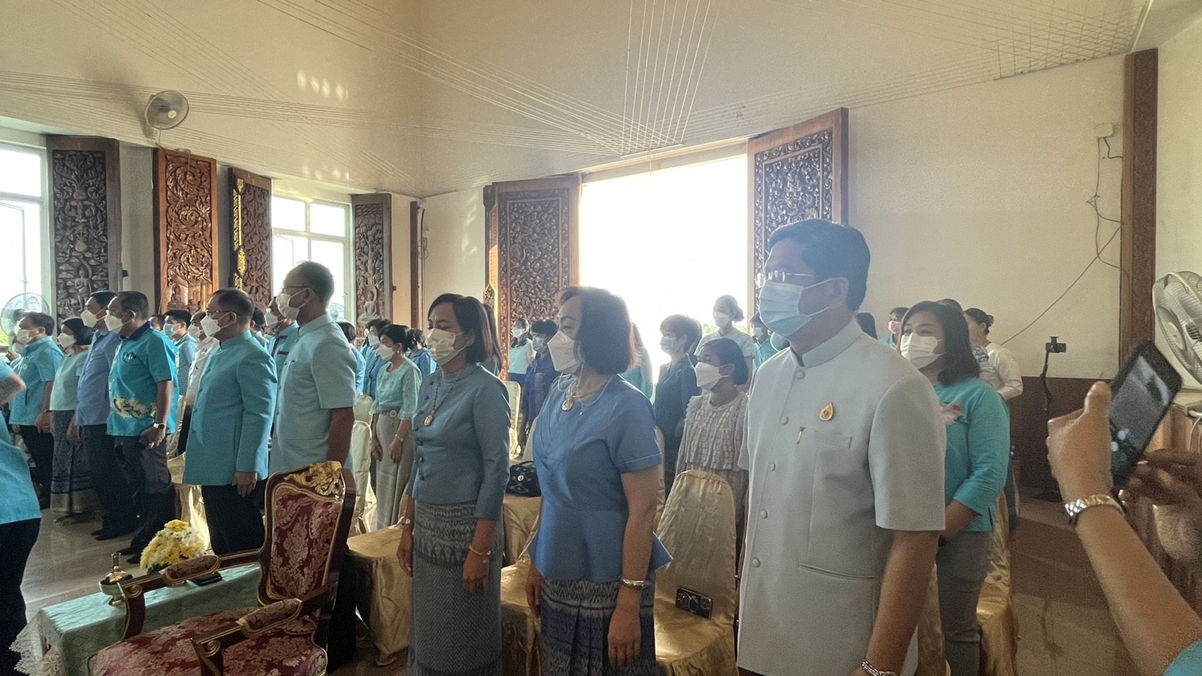 ???พช.ฉะเชิงเทรา ร่วมฟังเทศน์บทพระธรรมเทศนาเฉลิมพระธรรมบารมีใน “ อุภินนมัตถจรกถา” เฉลิมพระธรรมบารมีสมเด็จพระนางเจ้าสิริกิติ์ พระบรมราชินีนาถ พระบรมราชชนนีพันปีหลวง