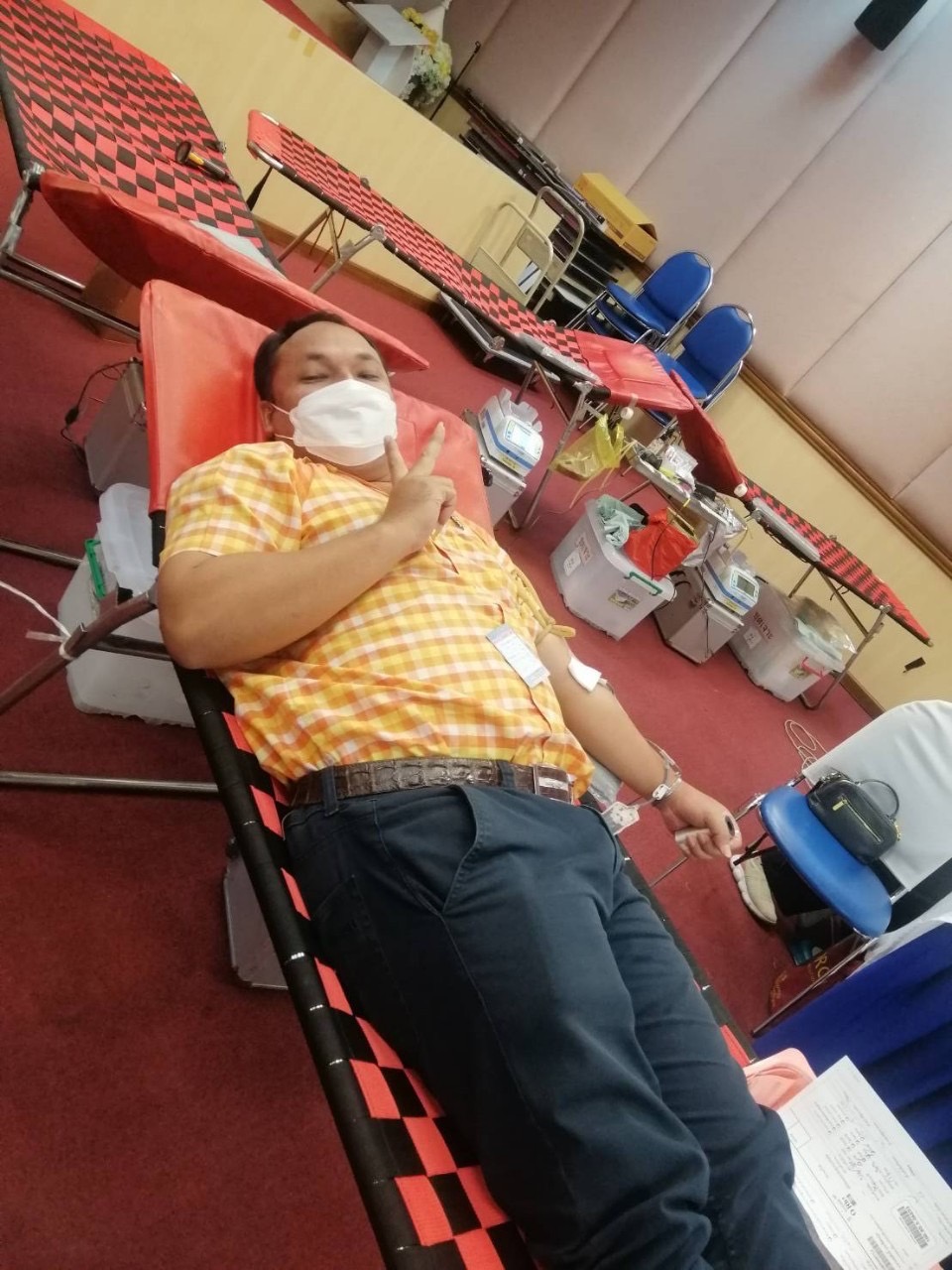 พช.ฉะเชิงเทราร่วมโครงการบริจาคโลหิตเพื่อถวายเป็นพระราชกุศล ครั้งที่ 1