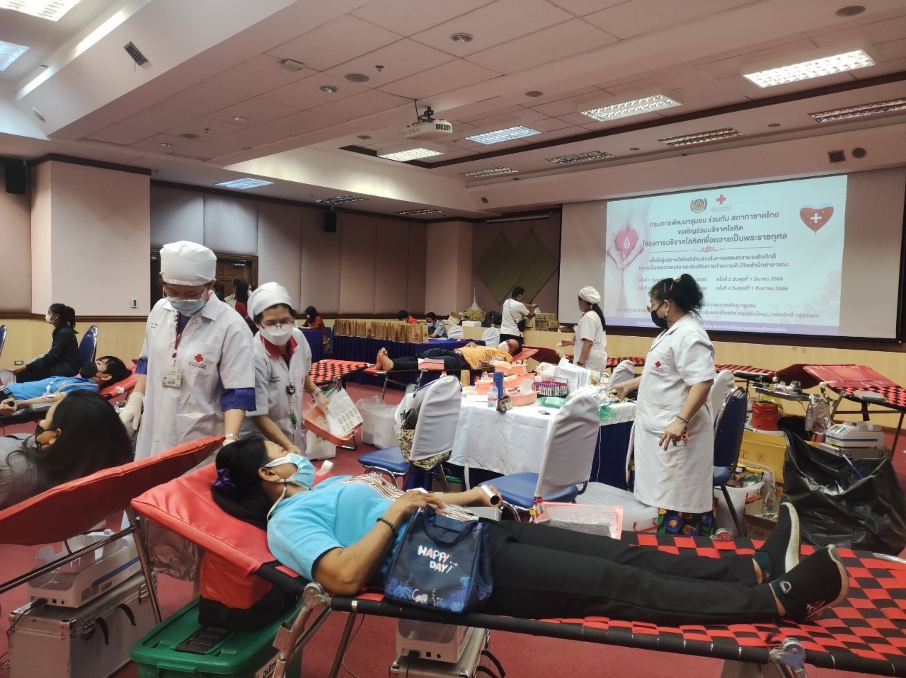 พช.ฉะเชิงเทราร่วมโครงการบริจาคโลหิตเพื่อถวายเป็นพระราชกุศล ครั้งที่ 1