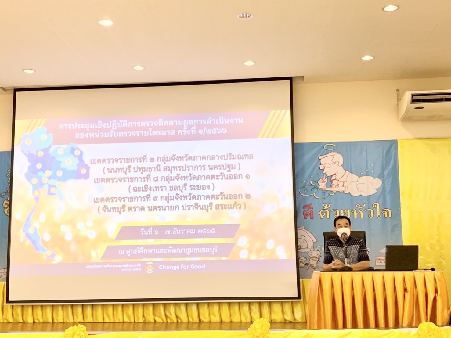 ??พช.ฉะเชิงเทรา ร่วมประชุมเชิงปฏิบัติการตรวจติดตามผลกาาดําเนินงานของหน่วยรับตรวจครั้งที่ 1/2566