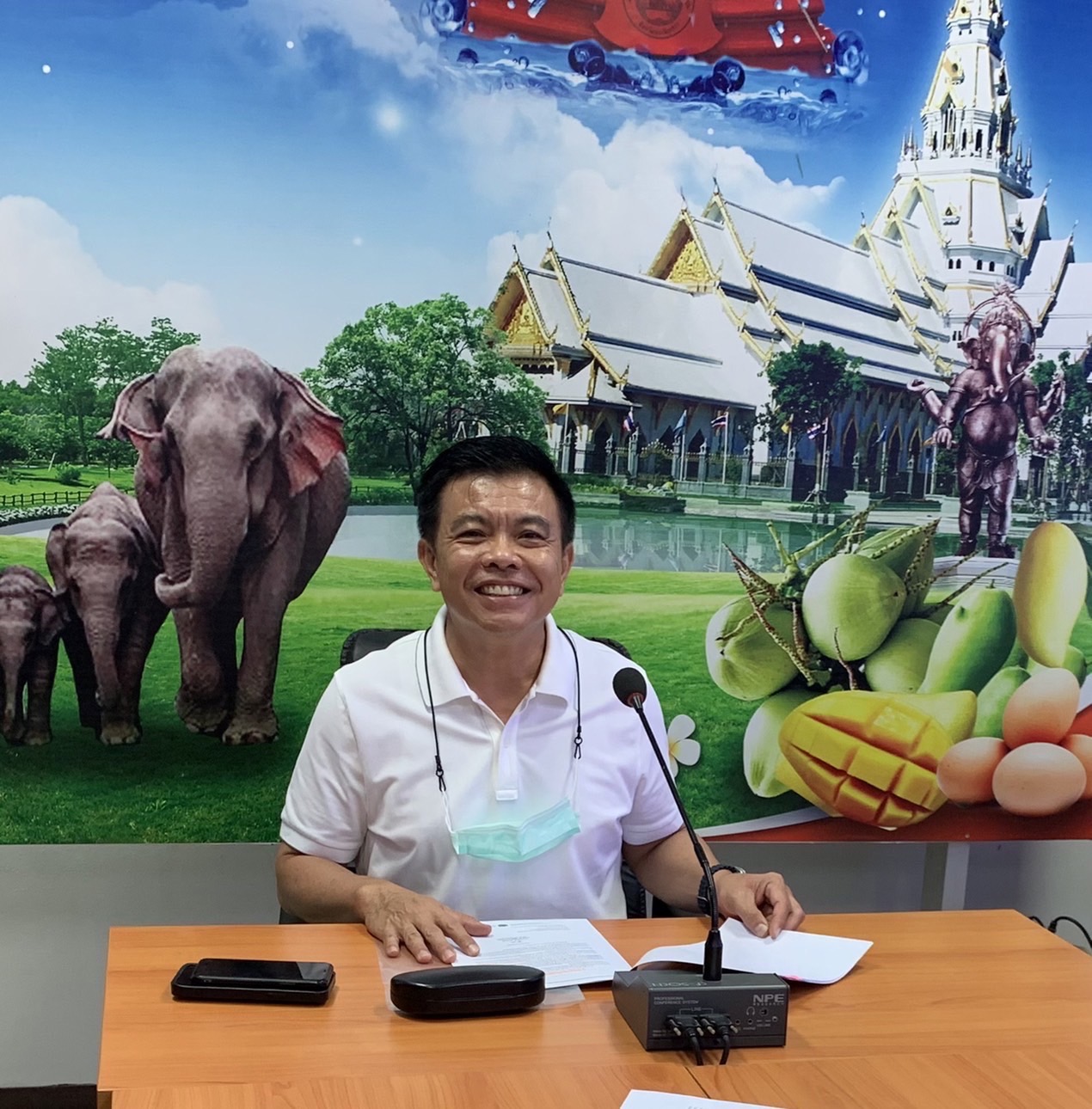 ??พช.ฉะเชิงเทราจัดประชุมโซนหมู่บ้านคนรักษ์ช้างสนับสนุนโครงการพัชรสุธาคชานุรักษ์ งาน OTOP CITY 2022 จังหวัดฉะเชิงเทรา