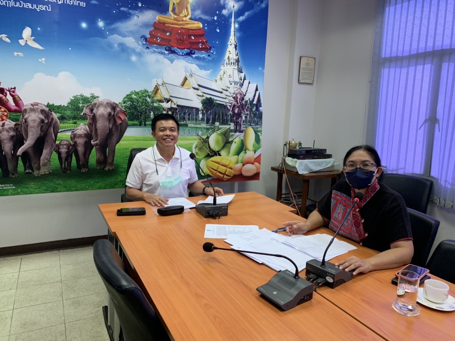 ??พช.ฉะเชิงเทราจัดประชุมโซนหมู่บ้านคนรักษ์ช้างสนับสนุนโครงการพัชรสุธาคชานุรักษ์ งาน OTOP CITY 2022 จังหวัดฉะเชิงเทรา