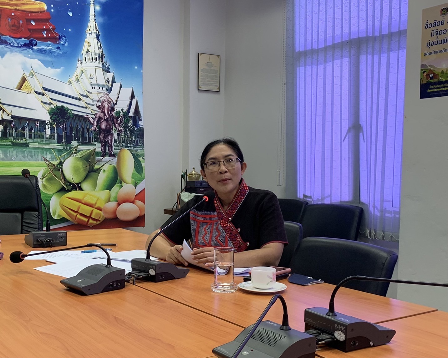 ??พช.ฉะเชิงเทราจัดประชุมโซนหมู่บ้านคนรักษ์ช้างสนับสนุนโครงการพัชรสุธาคชานุรักษ์ งาน OTOP CITY 2022 จังหวัดฉะเชิงเทรา