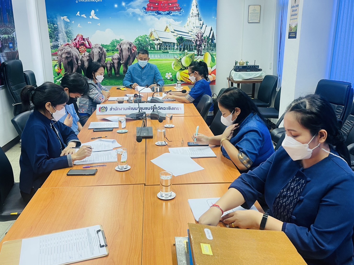 ??พช.ฉะเชิงเทราจัดประชุมผู้อำนวยการกลุ่มงาน/นักวิชาการพัฒนาชุมชน และเจ้าหน้าที่พัฒนาชุมชน จังหวัดฉะเชิงเทรา ประจำเดือน ธันวาคม 2565