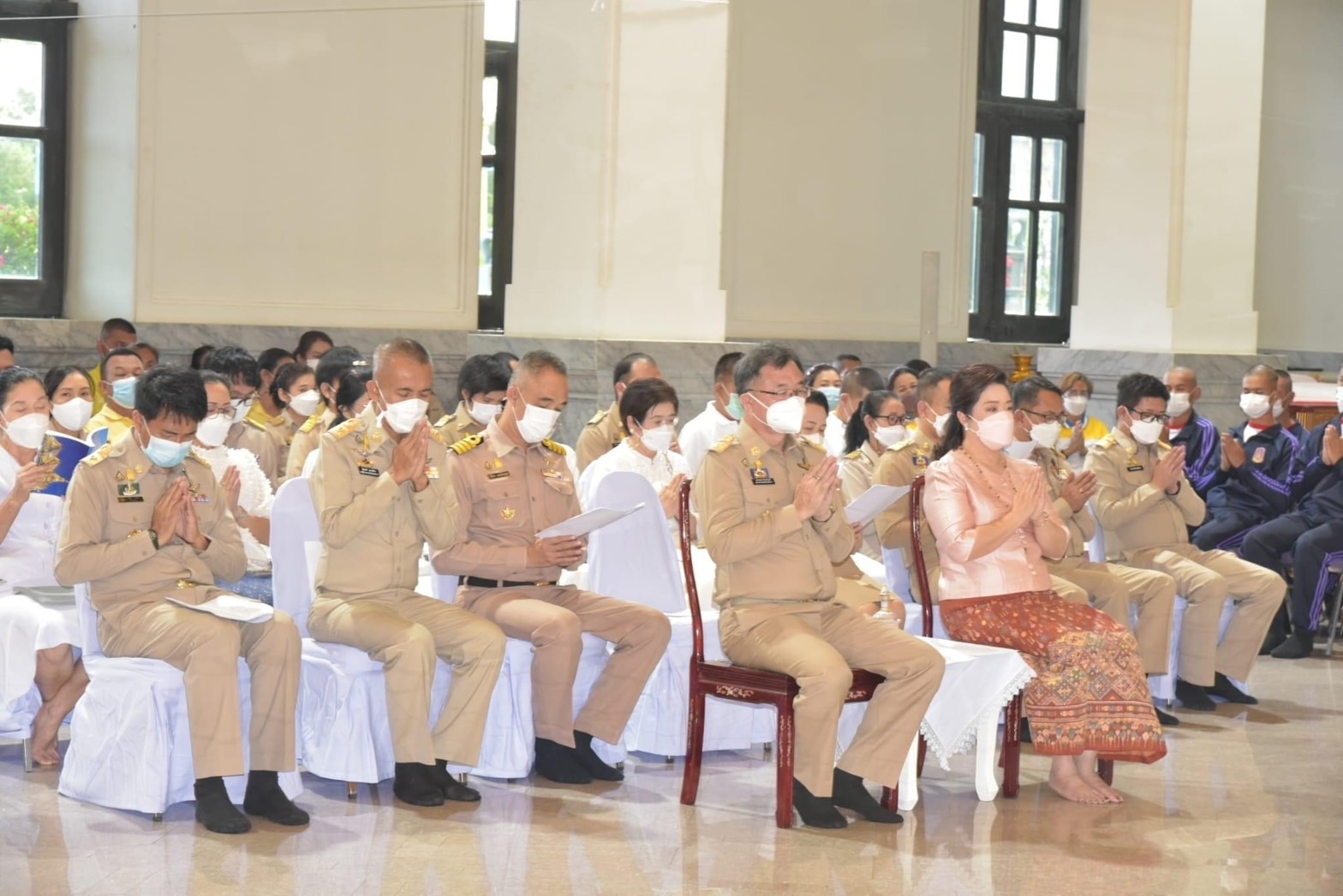 ??พช.ฉะเชิงเทราร่วมพิธีพระพุทธมนต์และเจริญจิตภาวนาถวายพระพรชัยมงคลแด่สมเด็จพระเจ้าลูกเธอ เจ้าฟ้าพัชรกิติยาภา นเรนทิราเทพยวดี กรมหลวงราชสาริณีสิริพัชร มหาวัชรราชธิดา