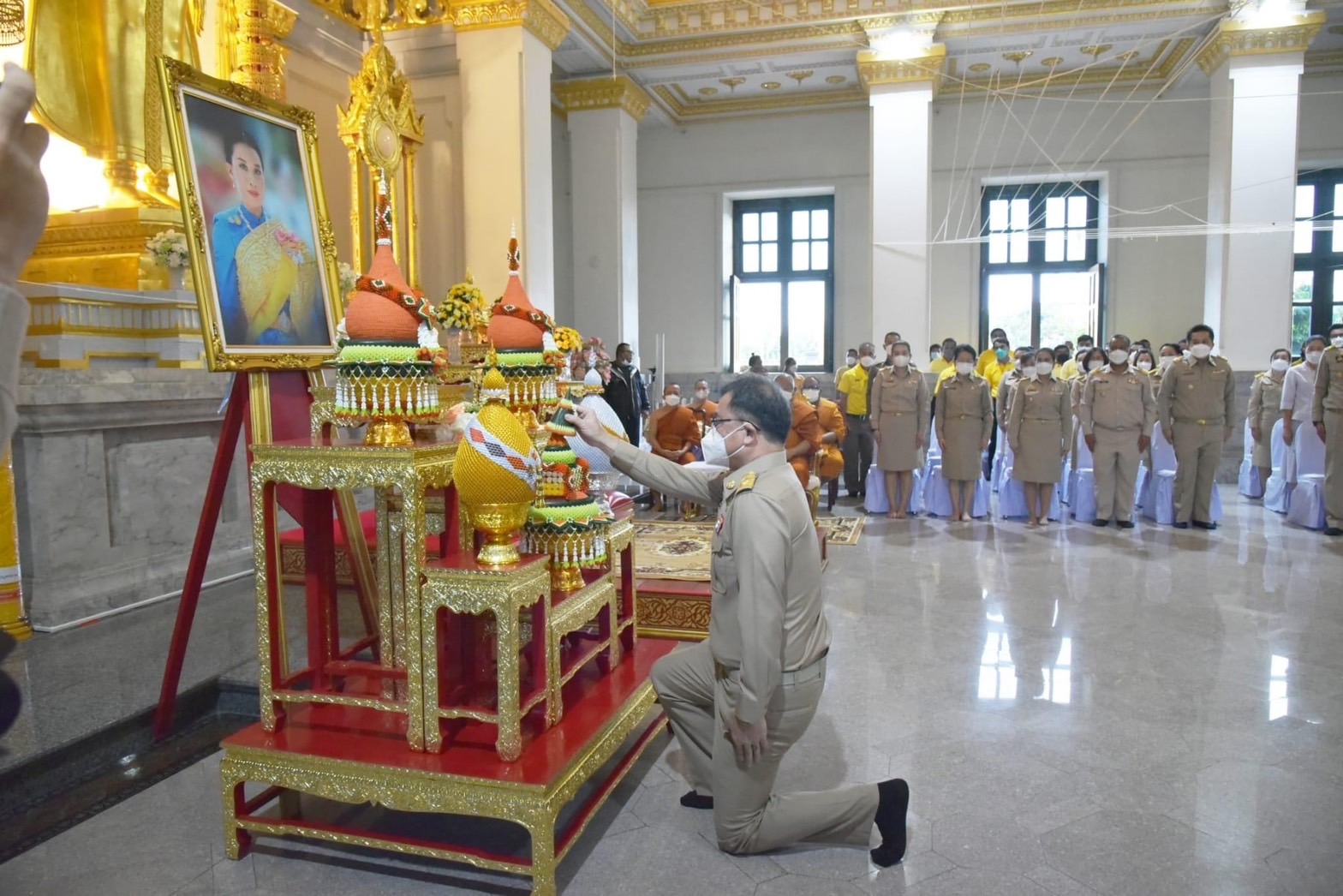 ??พช.ฉะเชิงเทราร่วมพิธีพระพุทธมนต์และเจริญจิตภาวนาถวายพระพรชัยมงคลแด่สมเด็จพระเจ้าลูกเธอ เจ้าฟ้าพัชรกิติยาภา นเรนทิราเทพยวดี กรมหลวงราชสาริณีสิริพัชร มหาวัชรราชธิดา