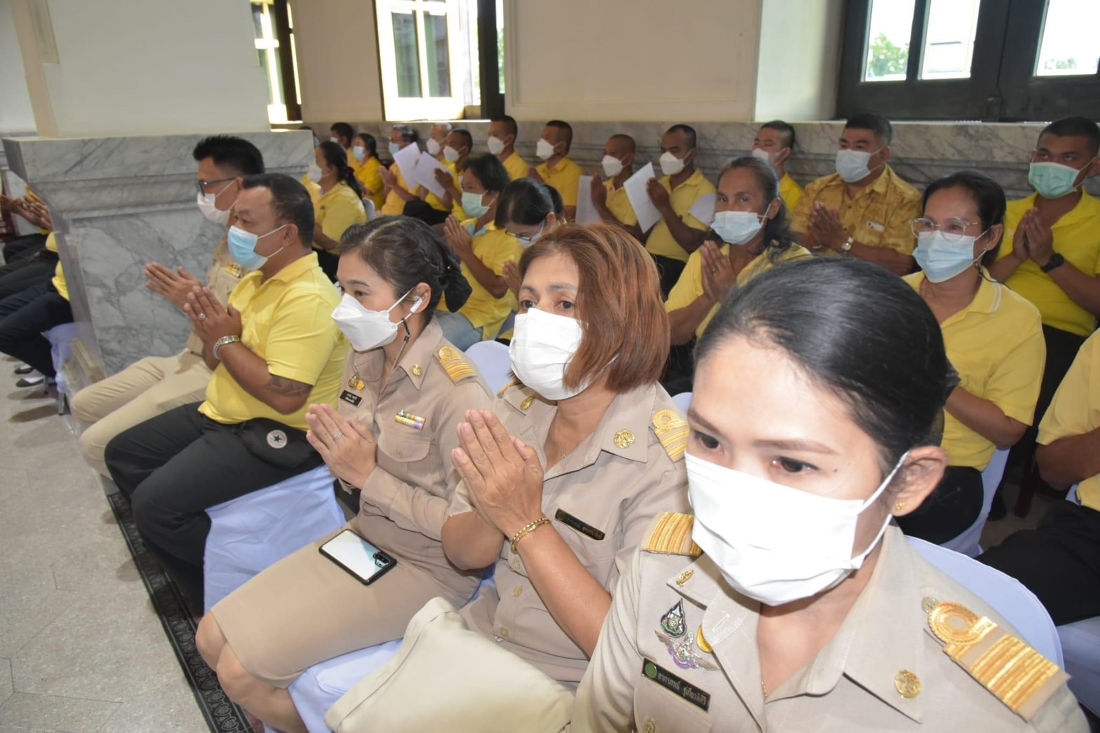 ??พช.ฉะเชิงเทราร่วมพิธีพระพุทธมนต์และเจริญจิตภาวนาถวายพระพรชัยมงคลแด่สมเด็จพระเจ้าลูกเธอ เจ้าฟ้าพัชรกิติยาภา นเรนทิราเทพยวดี กรมหลวงราชสาริณีสิริพัชร มหาวัชรราชธิดา