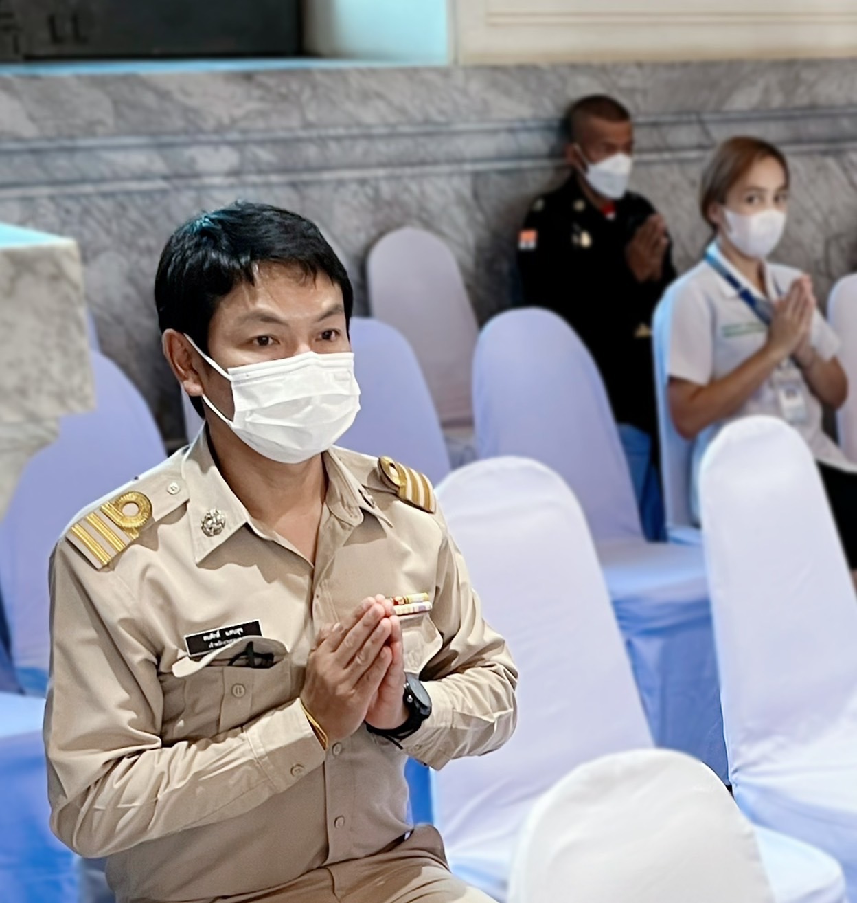 ??พช.ฉะเชิงเทราร่วมพิธีเจริญพระพุทธมนต์และเจริญจิตภาวนาถวายพระพรชัยมงคลแด่สมเด็จพระเจ้าลูกเธอ เจ้าฟ้าพัชรกิติยาภา นเรนทิราเทพยวดี กรมหลวงราชสาริณีสิริพัชร มหาวัชรราชธิดา