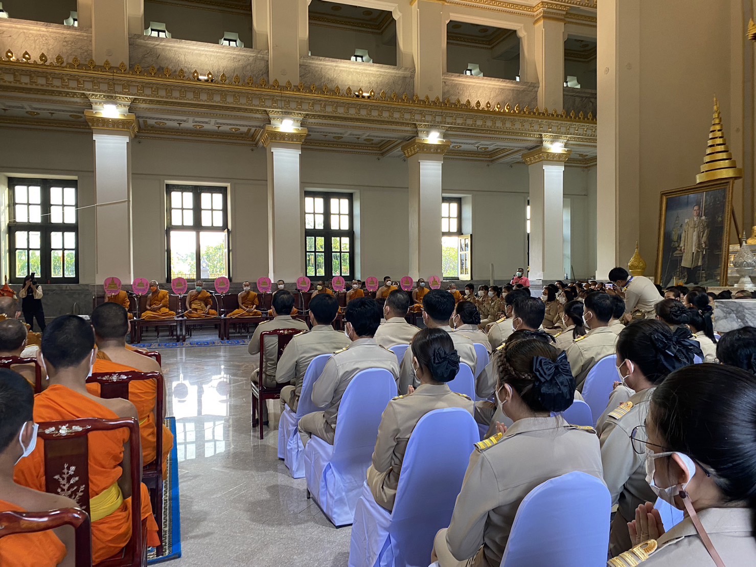 ??พช.ฉะเชิงเทราร่วมพิธีเจริญพระพุทธมนต์และเจริญจิตภาวนาถวายพระพรชัยมงคลแด่สมเด็จพระเจ้าลูกเธอ เจ้าฟ้าพัชรกิติยาภา นเรนทิราเทพยวดี กรมหลวงราชสาริณีสิริพัชร มหาวัชรราชธิดา