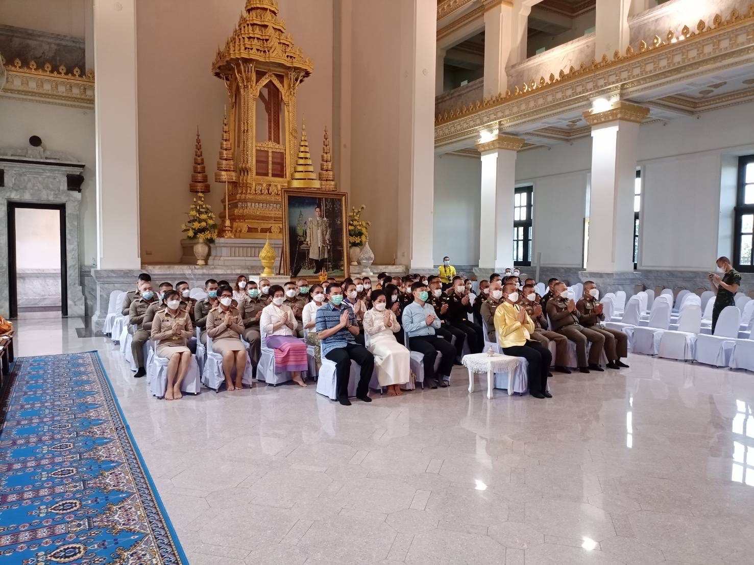 ??พช.ฉะเชิงเทราร่วมพิธีเจริญพระพุทธมนต์และเจริญจิตภาวนาถวายพระพรชัยมงคลแด่สมเด็จพระเจ้าลูกเธอ เจ้าฟ้าพัชรกิติยาภา นเรนทิราเทพยวดี กรมหลวงราชสาริณีสิริพัชร มหาวัชรราชธิดา