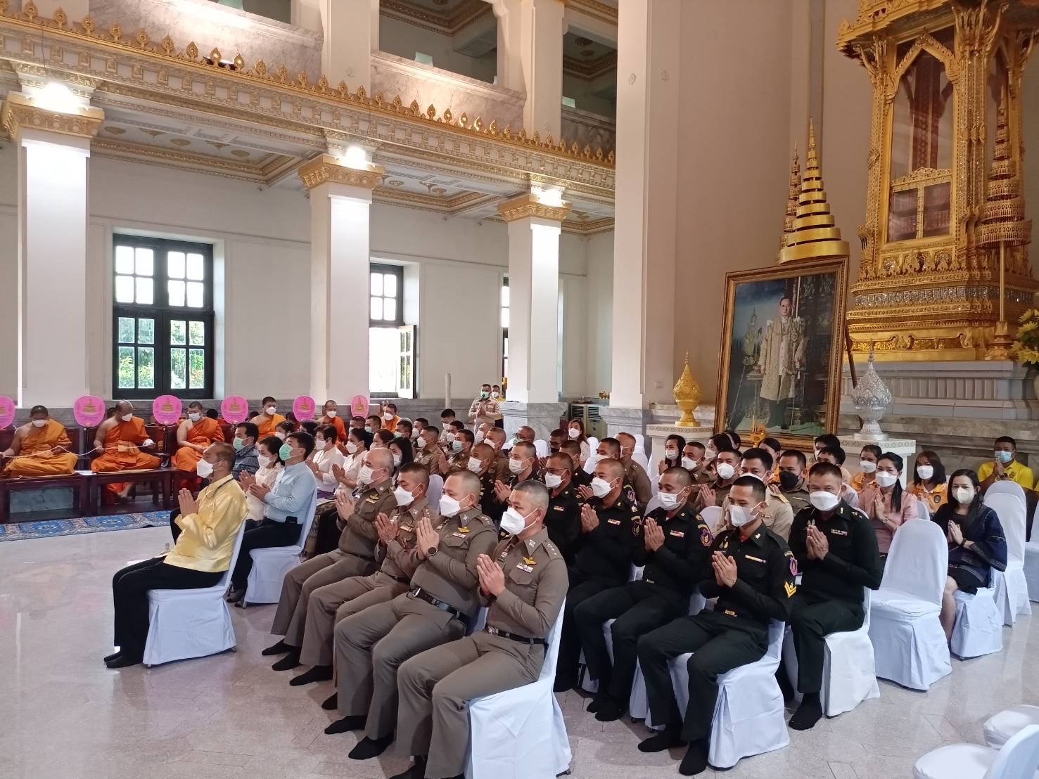 ??พช.ฉะเชิงเทราร่วมพิธีเจริญพระพุทธมนต์และเจริญจิตภาวนาถวายพระพรชัยมงคลแด่สมเด็จพระเจ้าลูกเธอ เจ้าฟ้าพัชรกิติยาภา นเรนทิราเทพยวดี กรมหลวงราชสาริณีสิริพัชร มหาวัชรราชธิดา