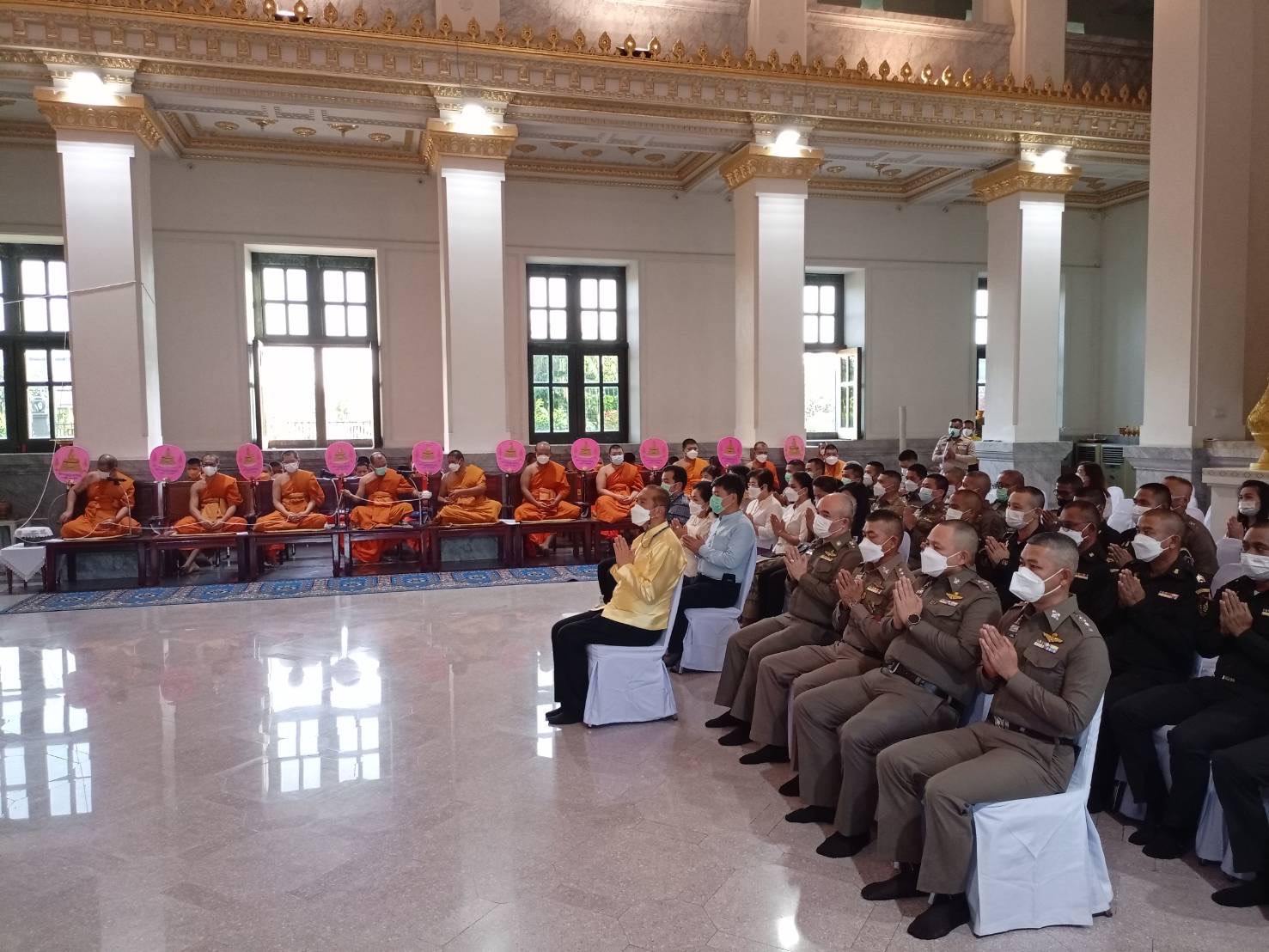 ??พช.ฉะเชิงเทราร่วมพิธีเจริญพระพุทธมนต์และเจริญจิตภาวนาถวายพระพรชัยมงคลแด่สมเด็จพระเจ้าลูกเธอ เจ้าฟ้าพัชรกิติยาภา นเรนทิราเทพยวดี กรมหลวงราชสาริณีสิริพัชร มหาวัชรราชธิดา