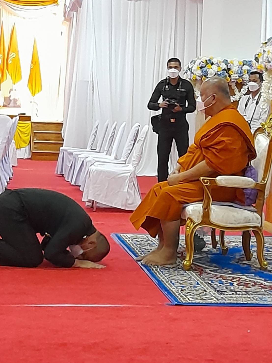 ??พช.ฉะเชิงเทราร่วมโครงการบรรพชาอุปสมบทหมู่ จำนวน 45 รูป เพื่อถวายเป็นพระราชกุศลแด่สมเด็จพระเจ้าลูกเธอ เจ้าฟ้าพัชรกิติยาภา นเรนทิราเทพยวดี กรมหลวงราชสาริณีสิริพัชร มหาวัชรราชธิดา