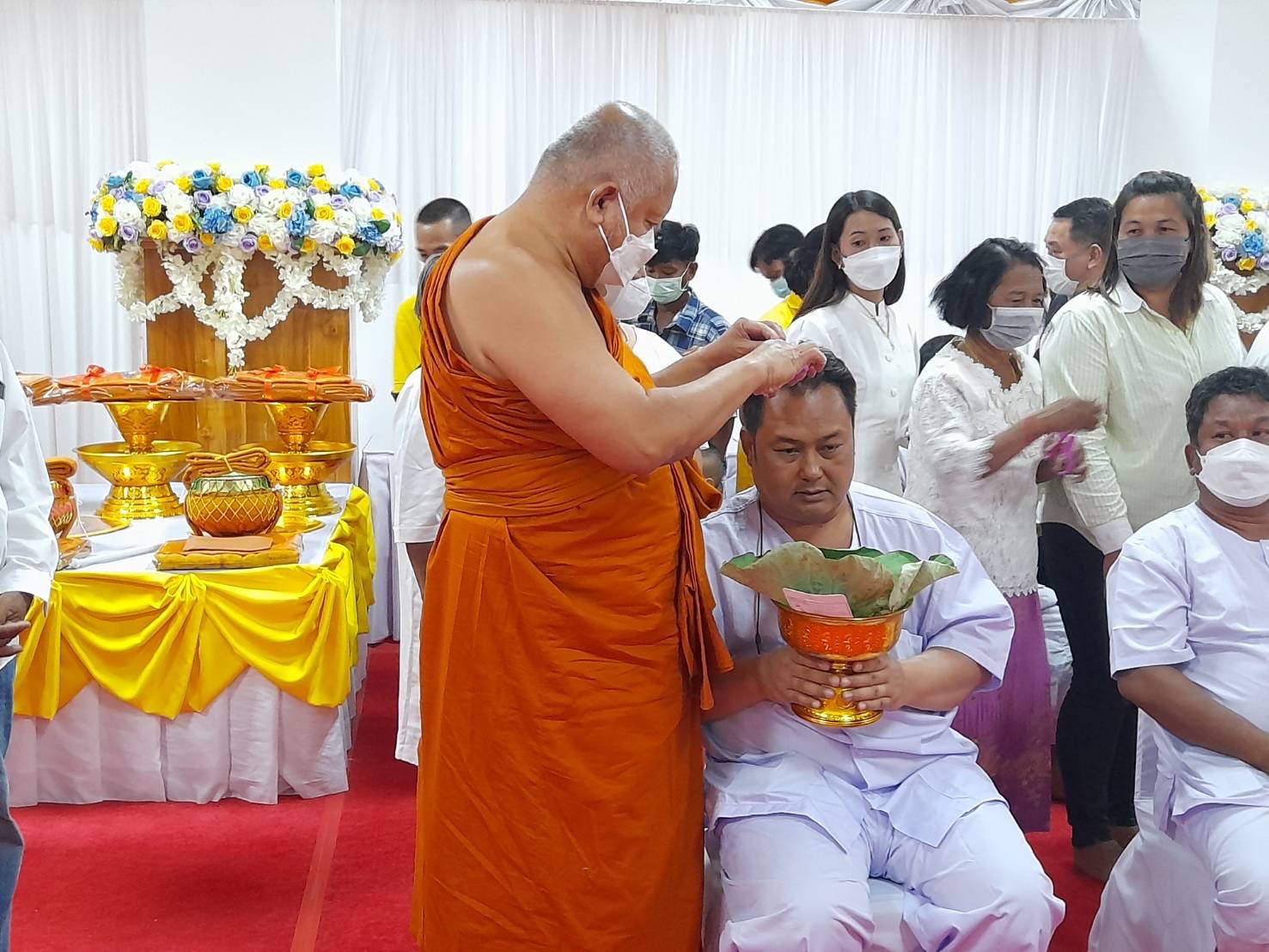 ??พช.ฉะเชิงเทราร่วมโครงการบรรพชาอุปสมบทหมู่ จำนวน 45 รูป เพื่อถวายเป็นพระราชกุศลแด่สมเด็จพระเจ้าลูกเธอ เจ้าฟ้าพัชรกิติยาภา นเรนทิราเทพยวดี กรมหลวงราชสาริณีสิริพัชร มหาวัชรราชธิดา