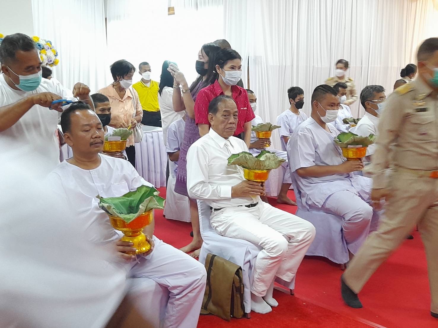 ??พช.ฉะเชิงเทราร่วมโครงการบรรพชาอุปสมบทหมู่ จำนวน 45 รูป เพื่อถวายเป็นพระราชกุศลแด่สมเด็จพระเจ้าลูกเธอ เจ้าฟ้าพัชรกิติยาภา นเรนทิราเทพยวดี กรมหลวงราชสาริณีสิริพัชร มหาวัชรราชธิดา