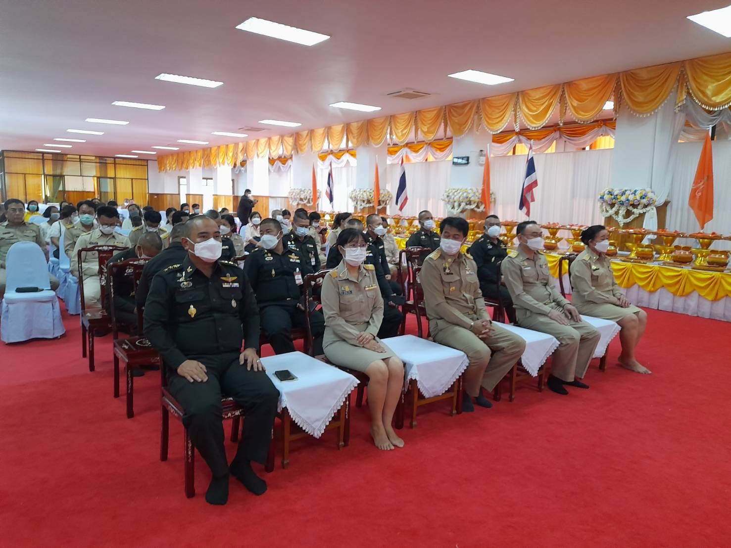 ??พช.ฉะเชิงเทราร่วมโครงการบรรพชาอุปสมบทหมู่ จำนวน 45 รูป เพื่อถวายเป็นพระราชกุศลแด่สมเด็จพระเจ้าลูกเธอ เจ้าฟ้าพัชรกิติยาภา นเรนทิราเทพยวดี กรมหลวงราชสาริณีสิริพัชร มหาวัชรราชธิดา