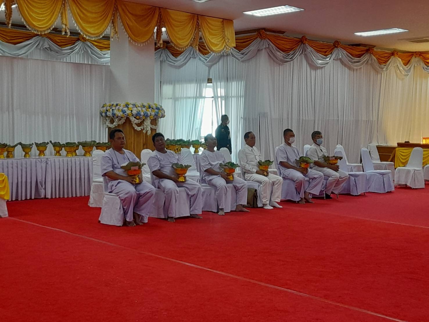 ??พช.ฉะเชิงเทราร่วมโครงการบรรพชาอุปสมบทหมู่ จำนวน 45 รูป เพื่อถวายเป็นพระราชกุศลแด่สมเด็จพระเจ้าลูกเธอ เจ้าฟ้าพัชรกิติยาภา นเรนทิราเทพยวดี กรมหลวงราชสาริณีสิริพัชร มหาวัชรราชธิดา