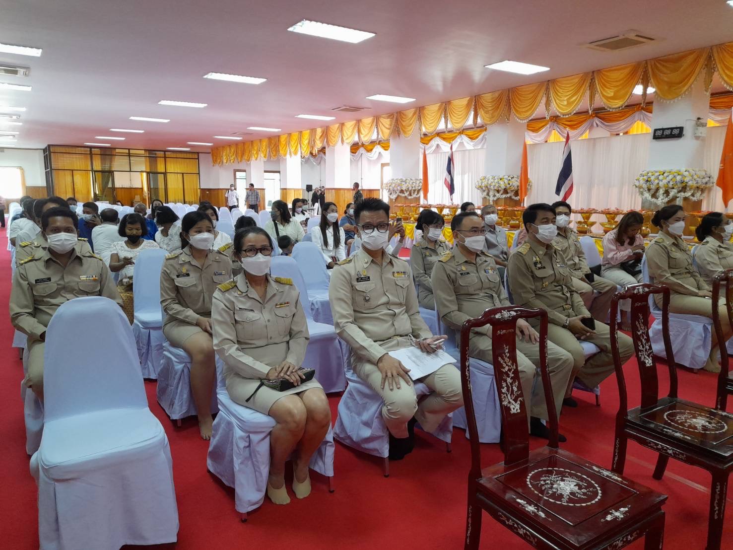 ??พช.ฉะเชิงเทราร่วมโครงการบรรพชาอุปสมบทหมู่ จำนวน 45 รูป เพื่อถวายเป็นพระราชกุศลแด่สมเด็จพระเจ้าลูกเธอ เจ้าฟ้าพัชรกิติยาภา นเรนทิราเทพยวดี กรมหลวงราชสาริณีสิริพัชร มหาวัชรราชธิดา