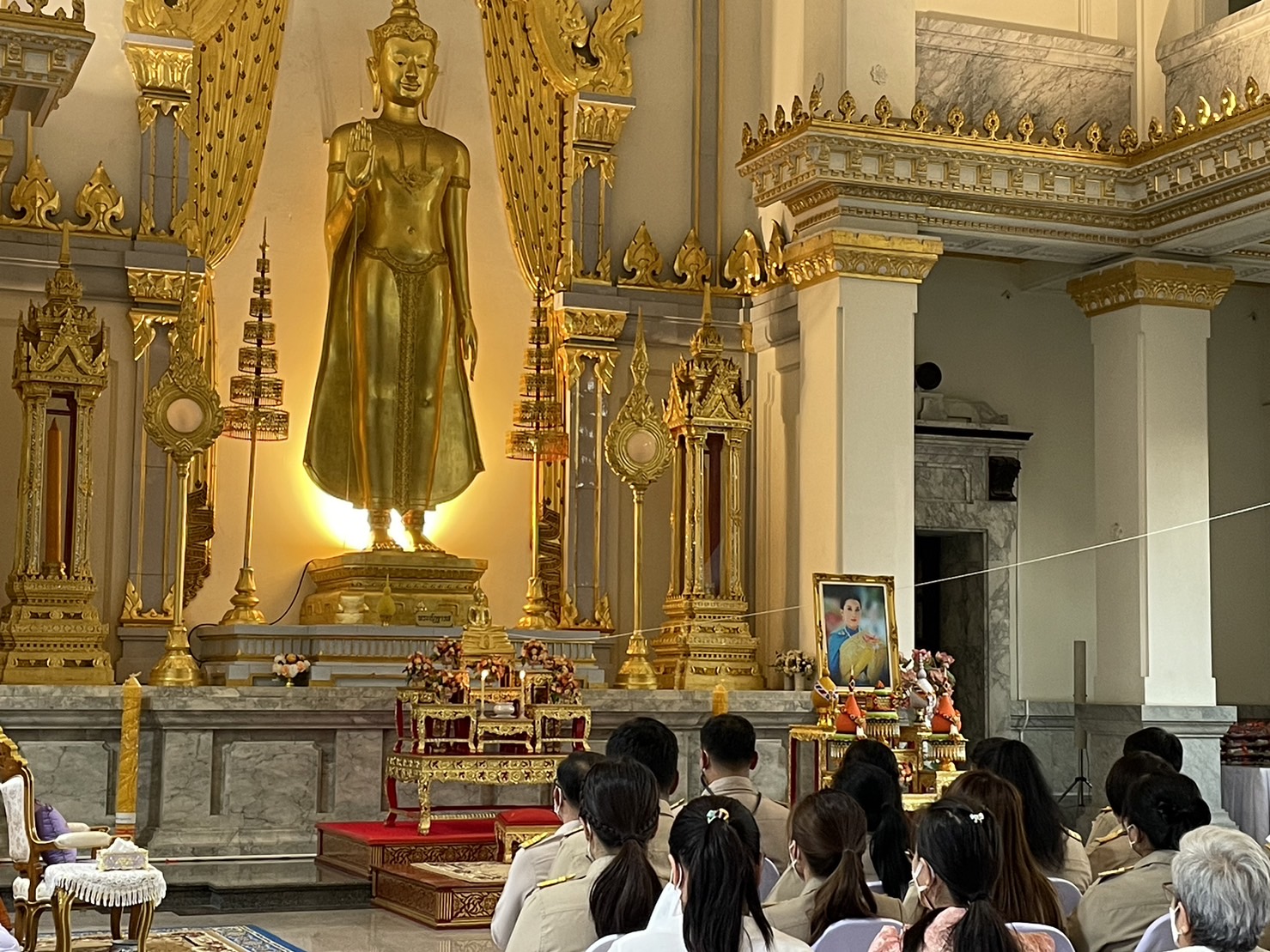 ??พช.ฉะเชิงเทราร่วมพิธีเจริญพระพุทธมนต์และเจริญจิตภาวนาถวายพระพรชัยมงคลแด่สมเด็จพระเจ้าลูกเธอ เจ้าฟ้าพัชรกิติยาภา นเรนทิราเทพยวดี กรมหลวงราชสาริณีสิริพัชร มหาวัชรราชธิดา