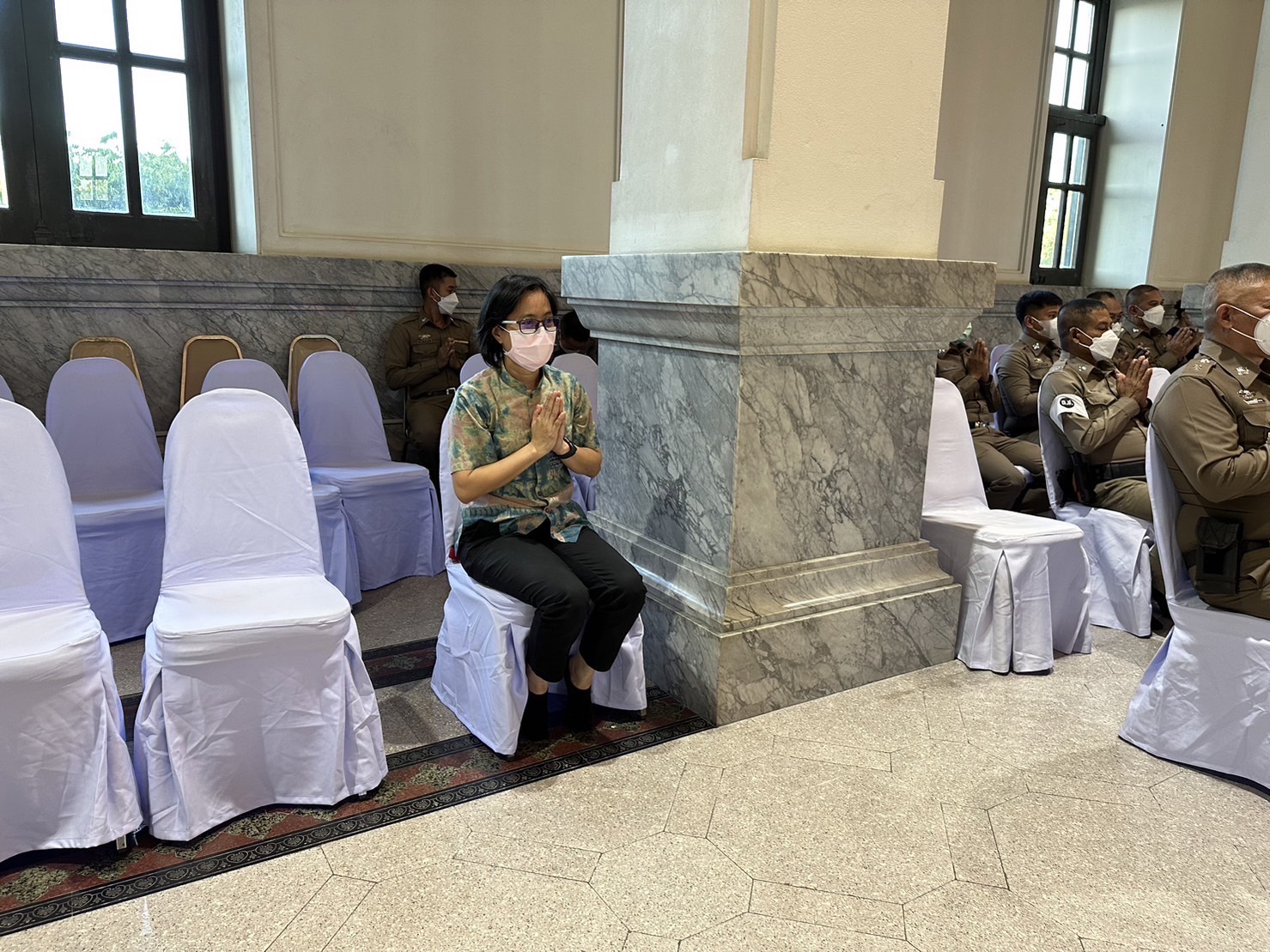 ??พช.ฉะเชิงเทราร่วมพิธีเจริญพระพุทธมนต์และเจริญจิตภาวนาถวายพระพรชัยมงคลแด่สมเด็จพระเจ้าลูกเธอ เจ้าฟ้าพัชรกิติยาภา นเรนทิราเทพยวดี กรมหลวงราชสาริณีสิริพัชร มหาวัชรราชธิดา