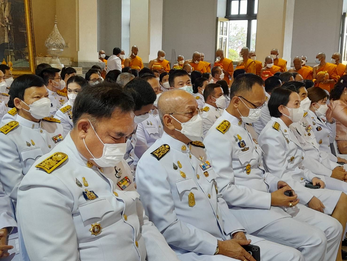 ??พช. ฉะเชิงเทรา ร่วมพิธีบรรพชาอุปสมบท 99 รูป ถวายพระพรชัยมงคล แด่สมเด็จพระเจ้าลูกเธอ เจ้าฟ้าพัชรกิติยาภาฯ วันที่ 3