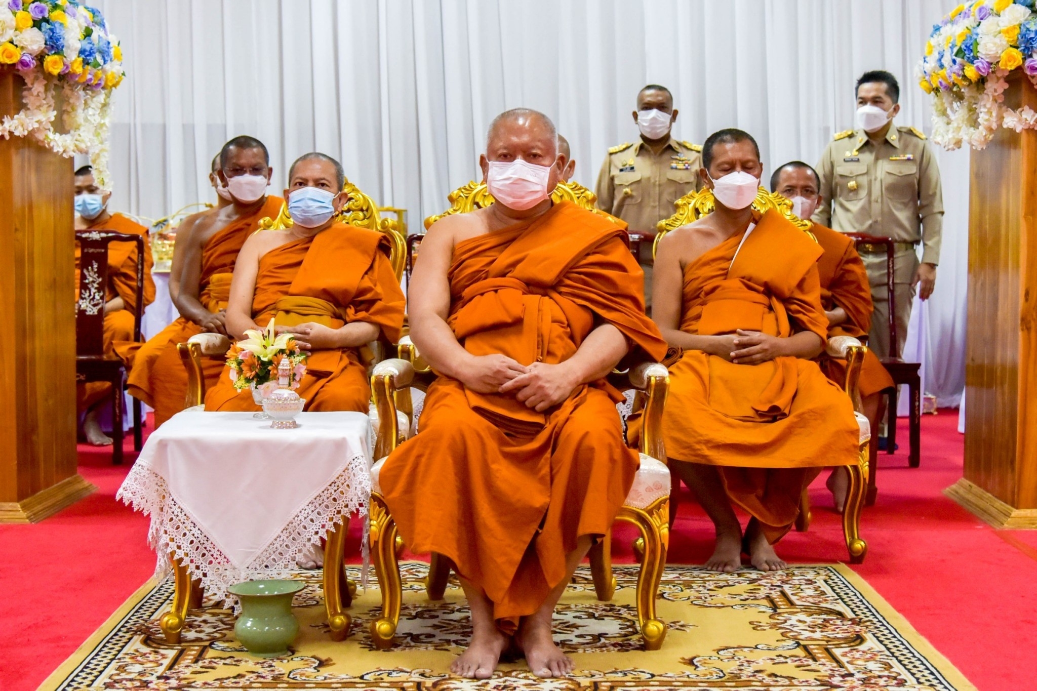 ??พช. ฉะเชิงเทรา ร่วมพิธีลาสิกขาพระภิกษุโครงการบรรพชาอุปสมบท ๙๙ รูป ถวายพระพรชัยมงคล แด่สมเด็จพระเจ้าลูกเธอ เจ้าฟ้าพัชรกิติยาภา นเรนทิราเทพยวดี กรมหลวงราชสาริณีสิริพัชร มหาวัชรราชธิดา กระทรวงมหาดไทย