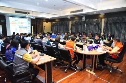 ประชุมคณะกรรมการศูนย์ปฏิบัติการป้องกันและลดอุบัติเหตุทางถนนช่วงเทศกาลสงกรานต์ พ.ศ. 2567 จังหวัดฉะเชิงเทรา