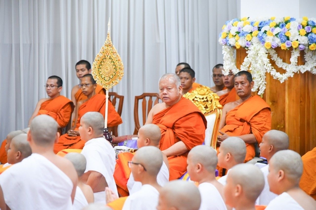 พช. ฉะเชิงเทรา ร่วมพิธีบรรพชาสามเณรภาคฤดูร้อน