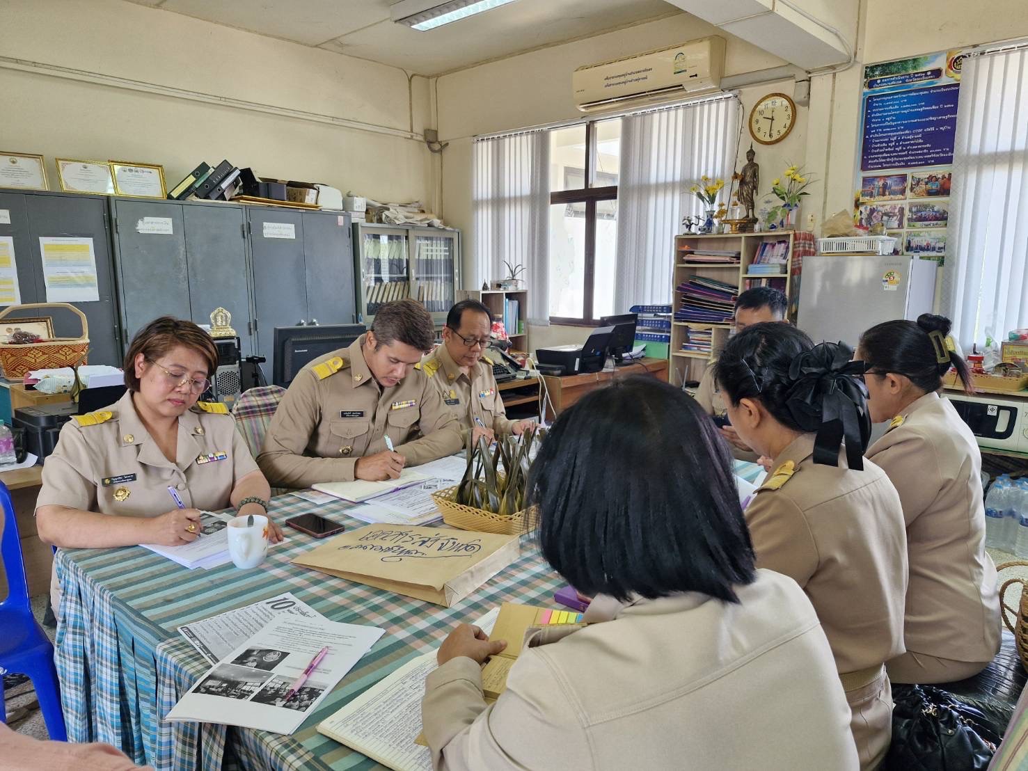 พช. ฉะเชิงเทรา ลงพื้นที่นิเทศ สำนักงานพัฒนาชุมชนอำเภอสนามชัยเขต