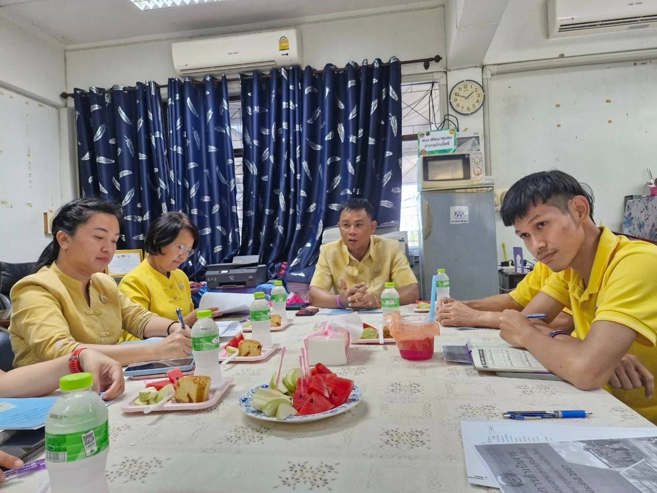 พช. ฉะเชิงเทรา ลงพื้นที่นิเทศ สำนักงานพัฒนาชุมชนอำเภอบ้านโพธิ์