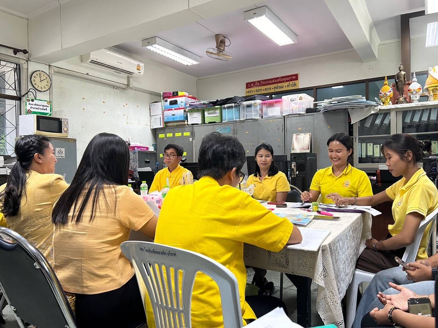 พช. ฉะเชิงเทรา ลงพื้นที่นิเทศ สำนักงานพัฒนาชุมชนอำเภอบ้านโพธิ์
