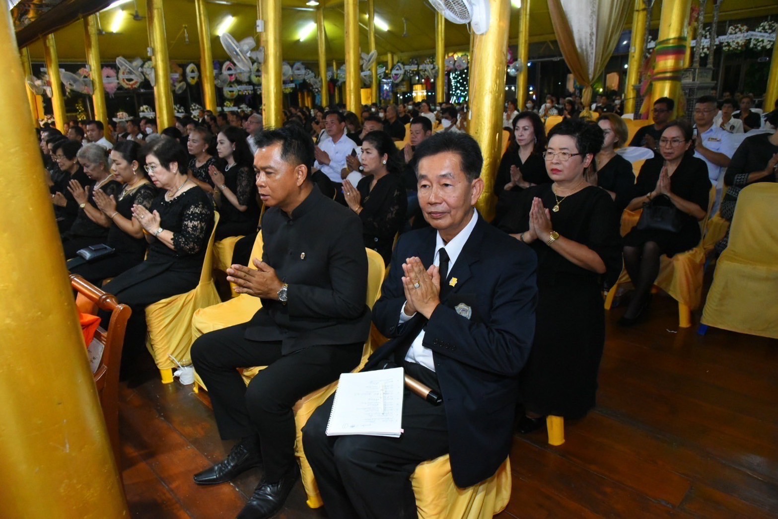 “พช.ฉะเชิงเทรา ร่วมฟังสวดพระอภิธรรมศพ นางทองพูล ศรีวรนันท์”